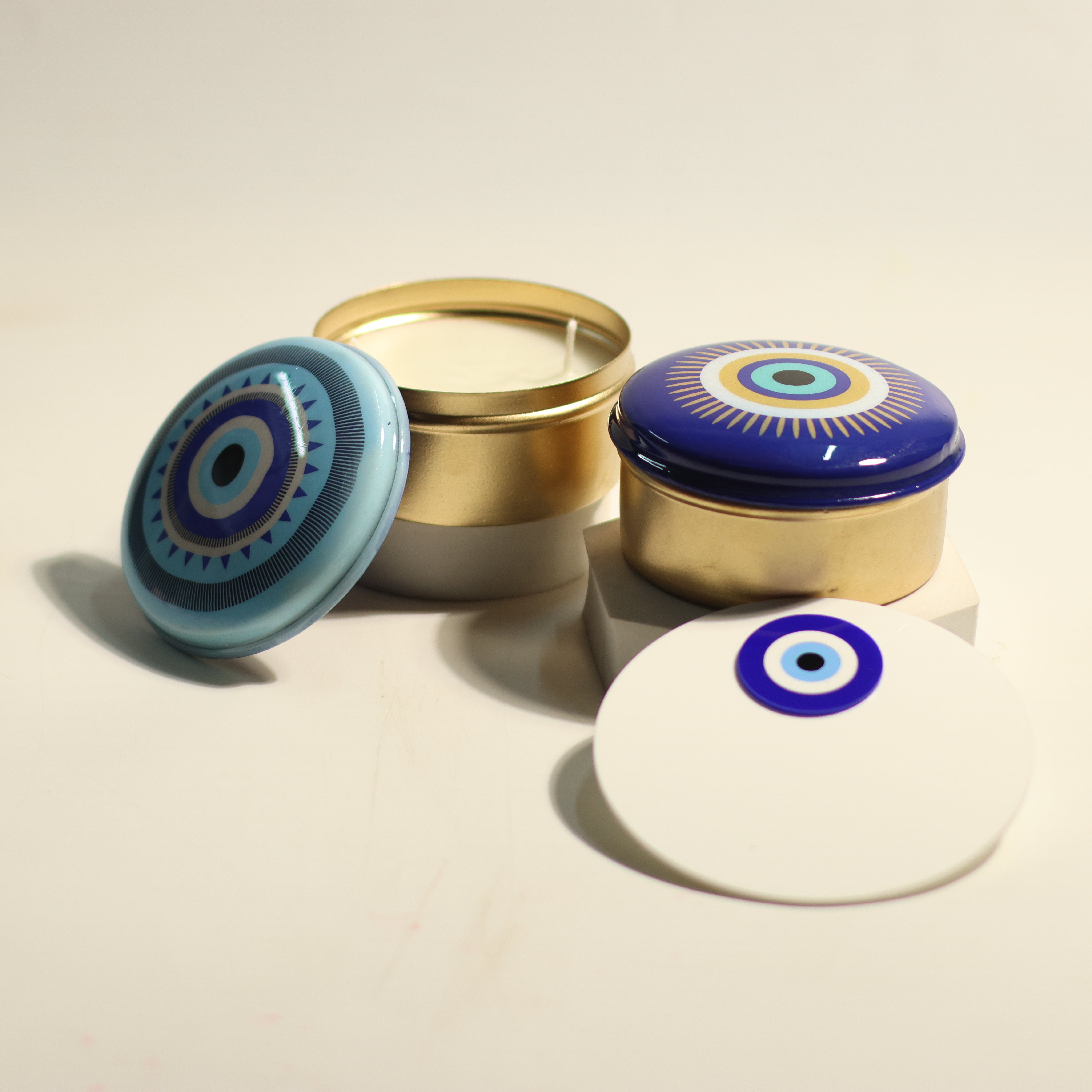 Evil Eye Glow Candle Tin