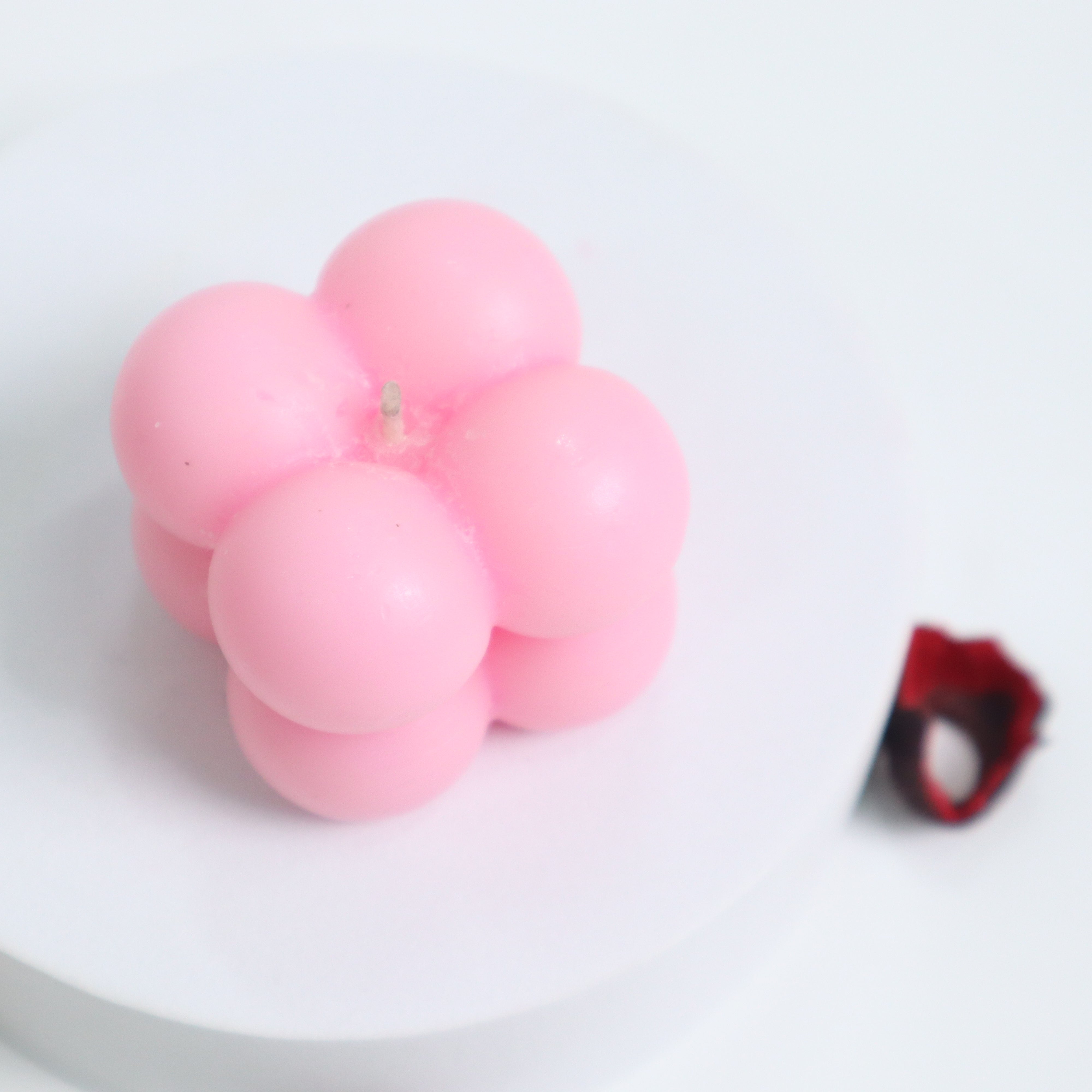 Pink Bubble-Square Candle