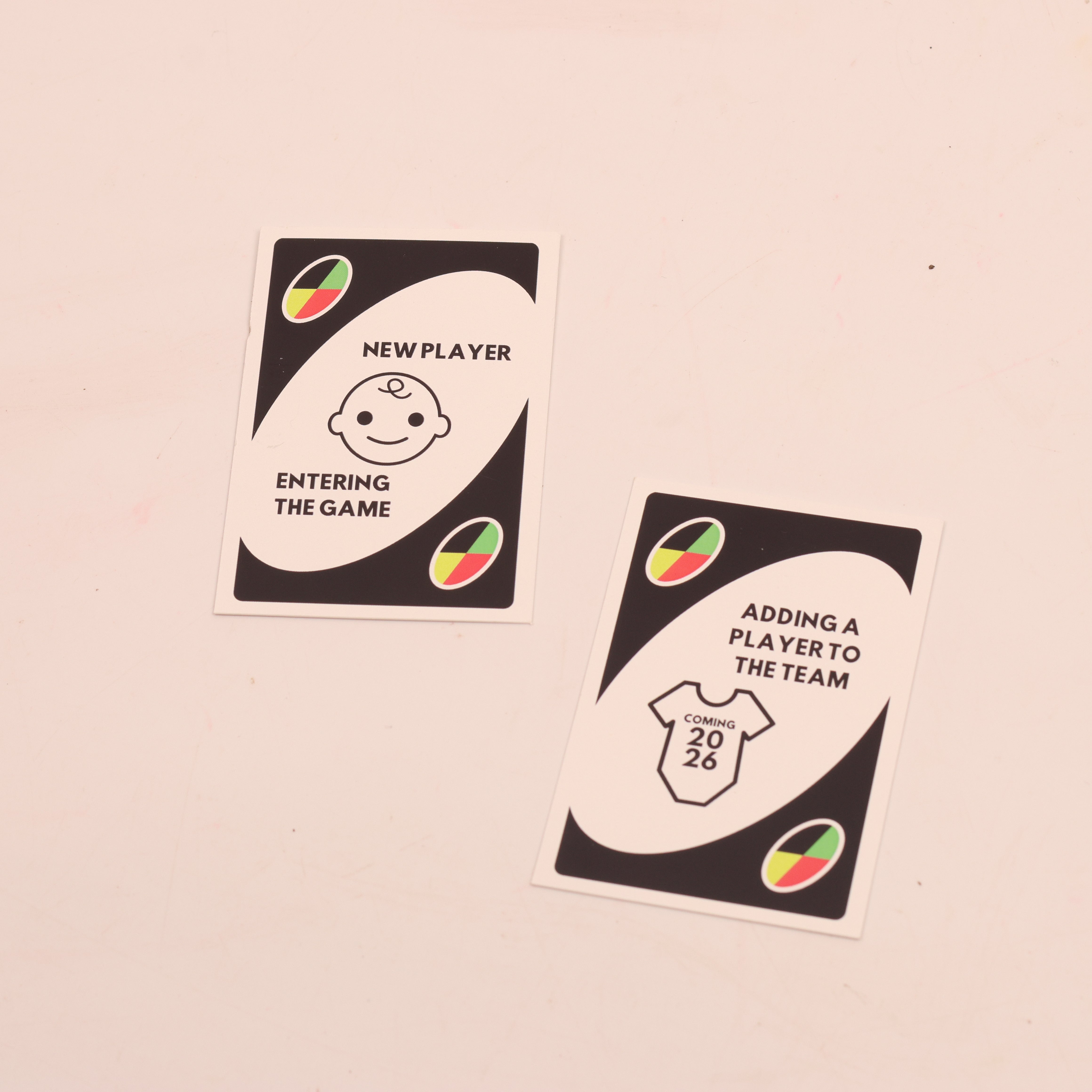 Unique Pregnancy Reveal UNO Card Set