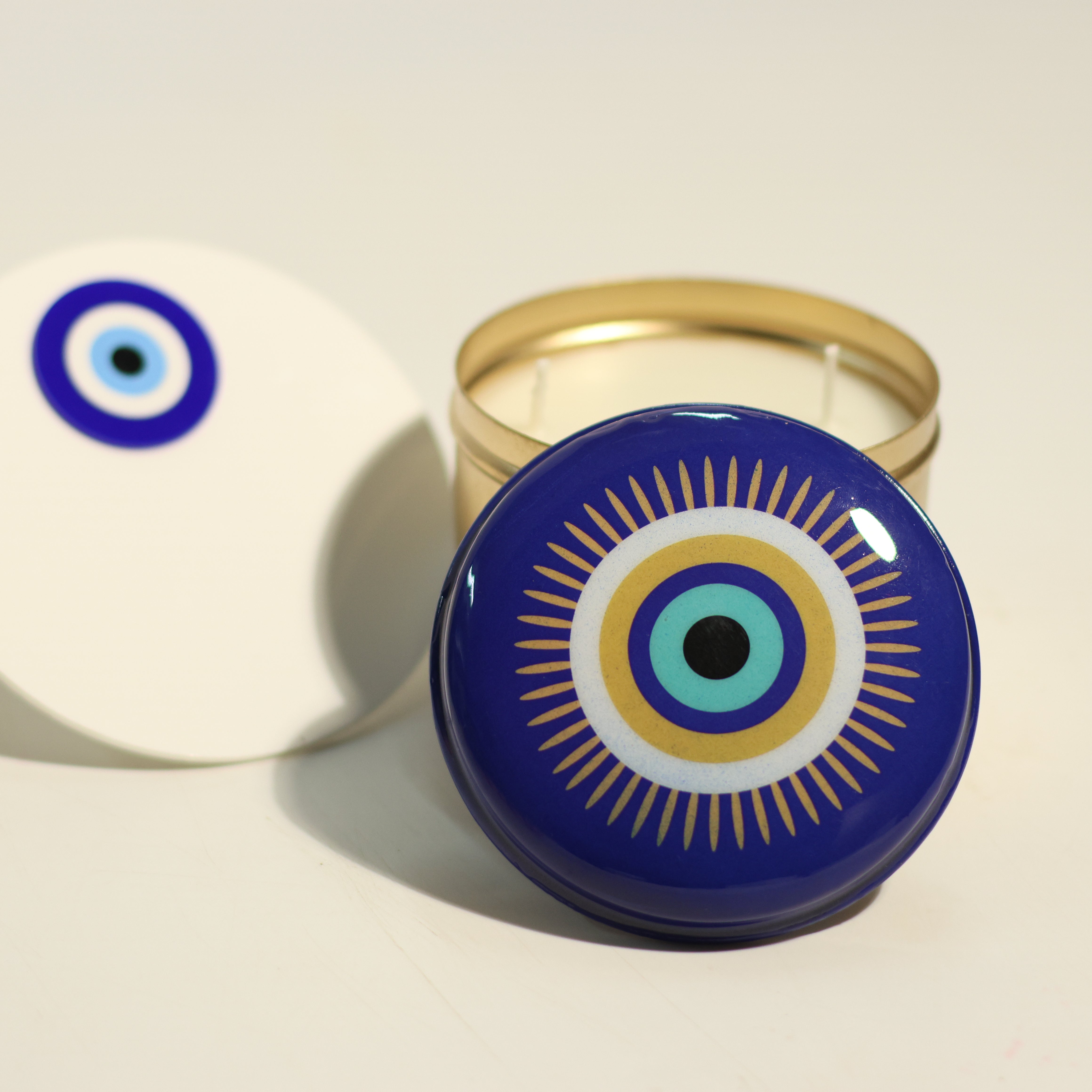 Evil Eye Glow Candle Tin