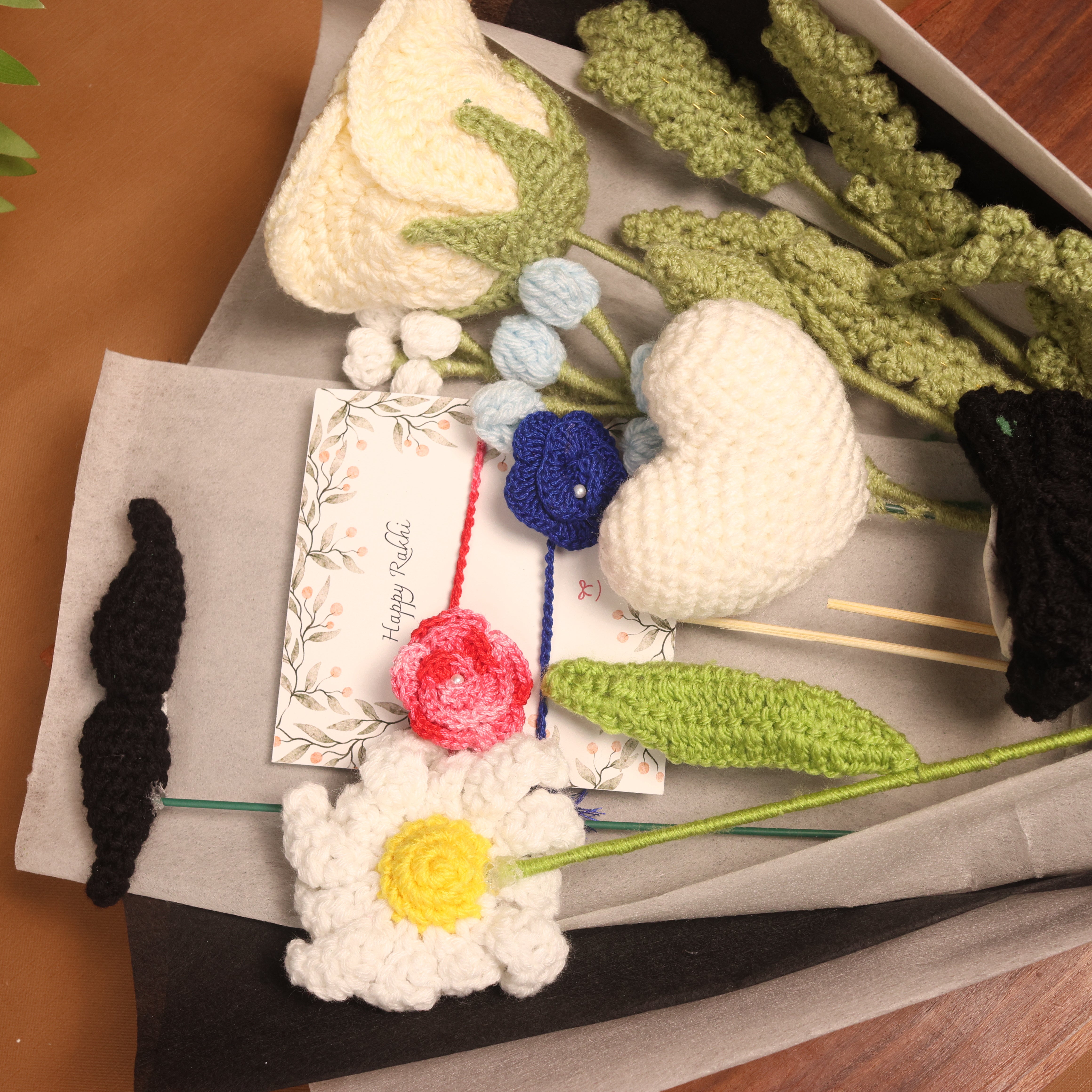 The Blossom Bond Rakhi & Lumba Set