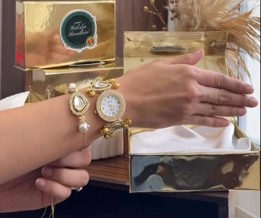 Elegant Rakhi Watch Set