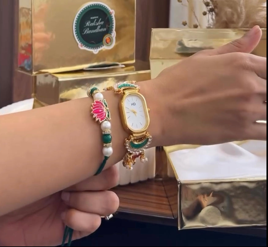Elegant Rakhi Watch Set
