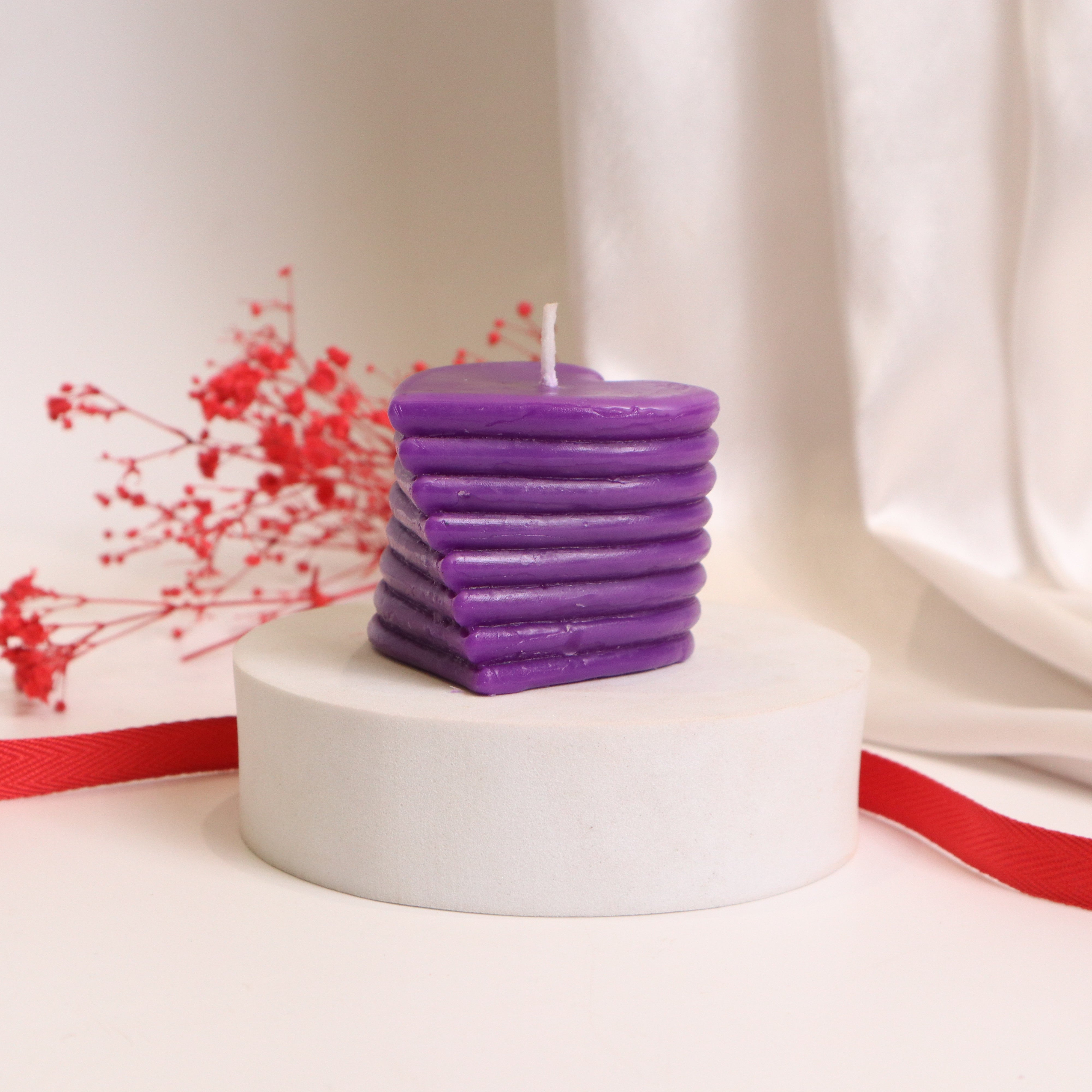 Layered Heart Candles
