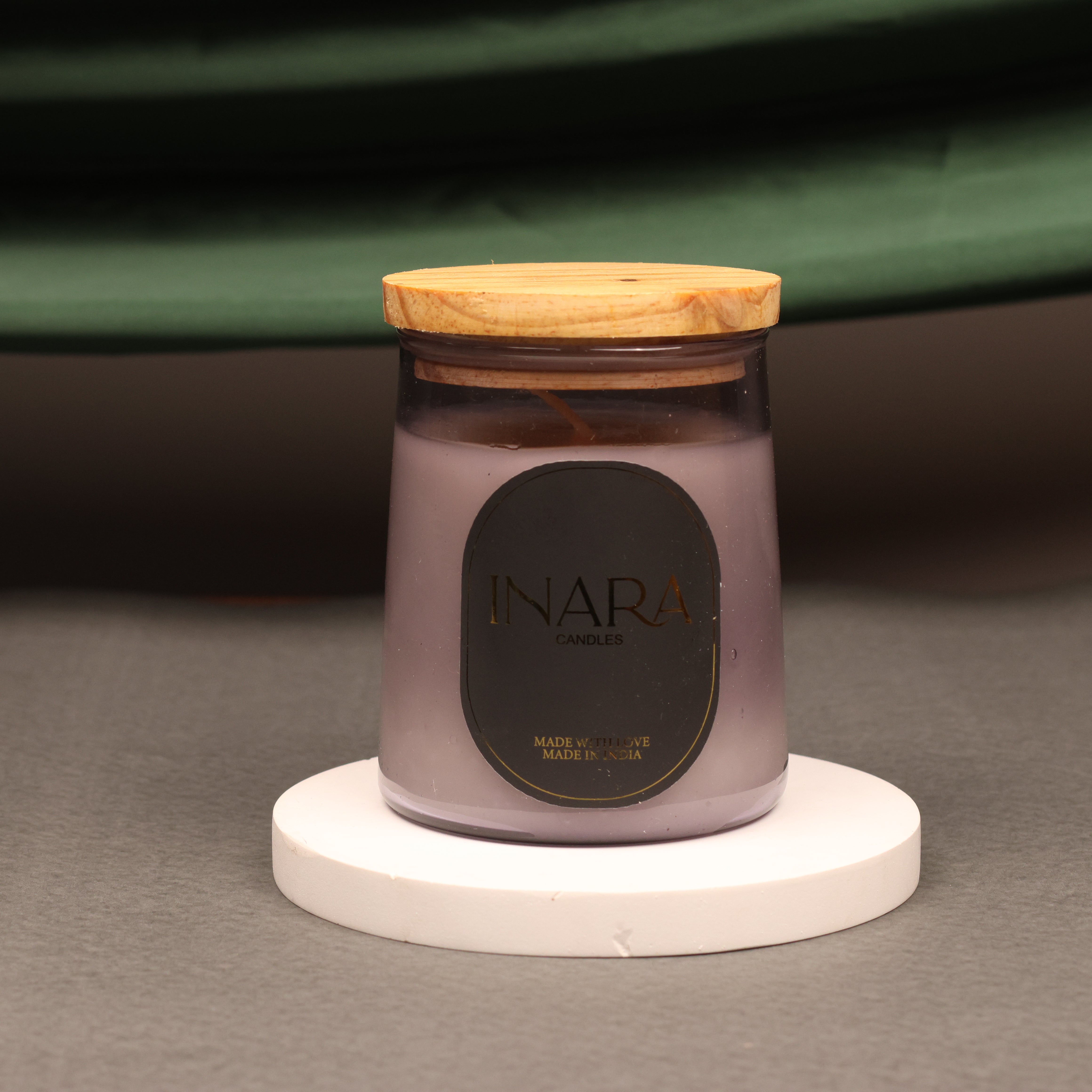 Inara Serenity Jar Candle with Wooden Lid