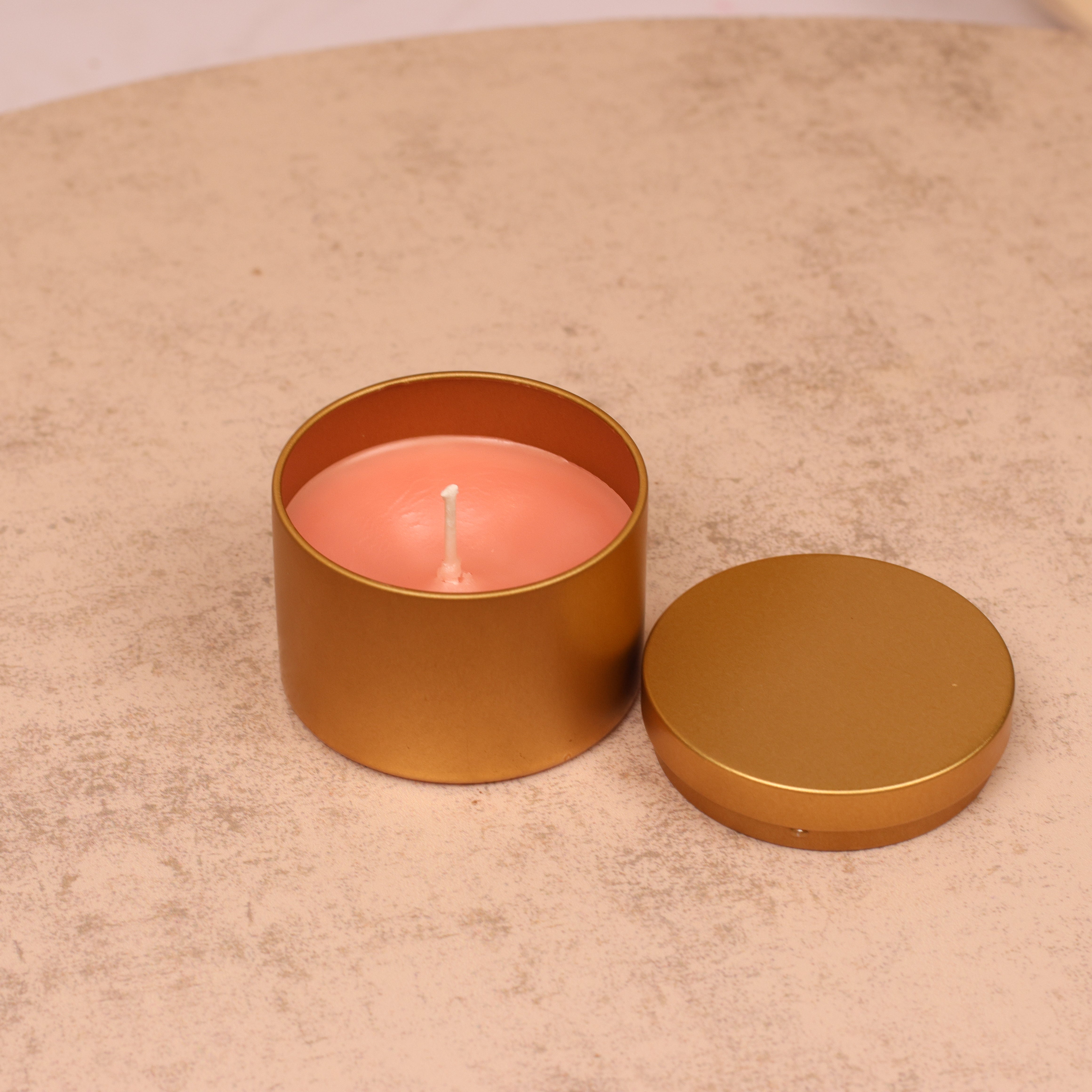 Festive Glow Gold Mini Candle Jar