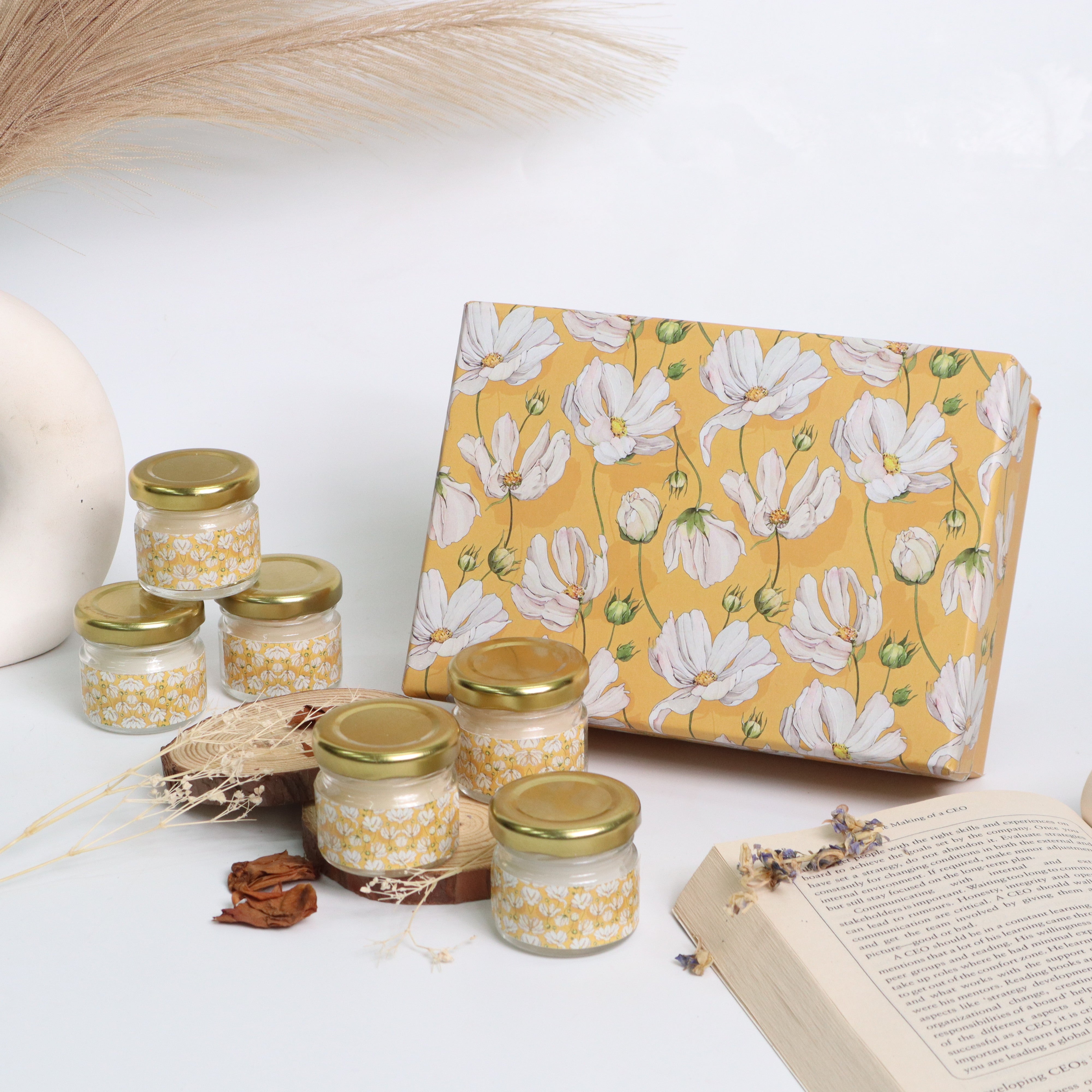 Yellow Summer Candle Gift Box