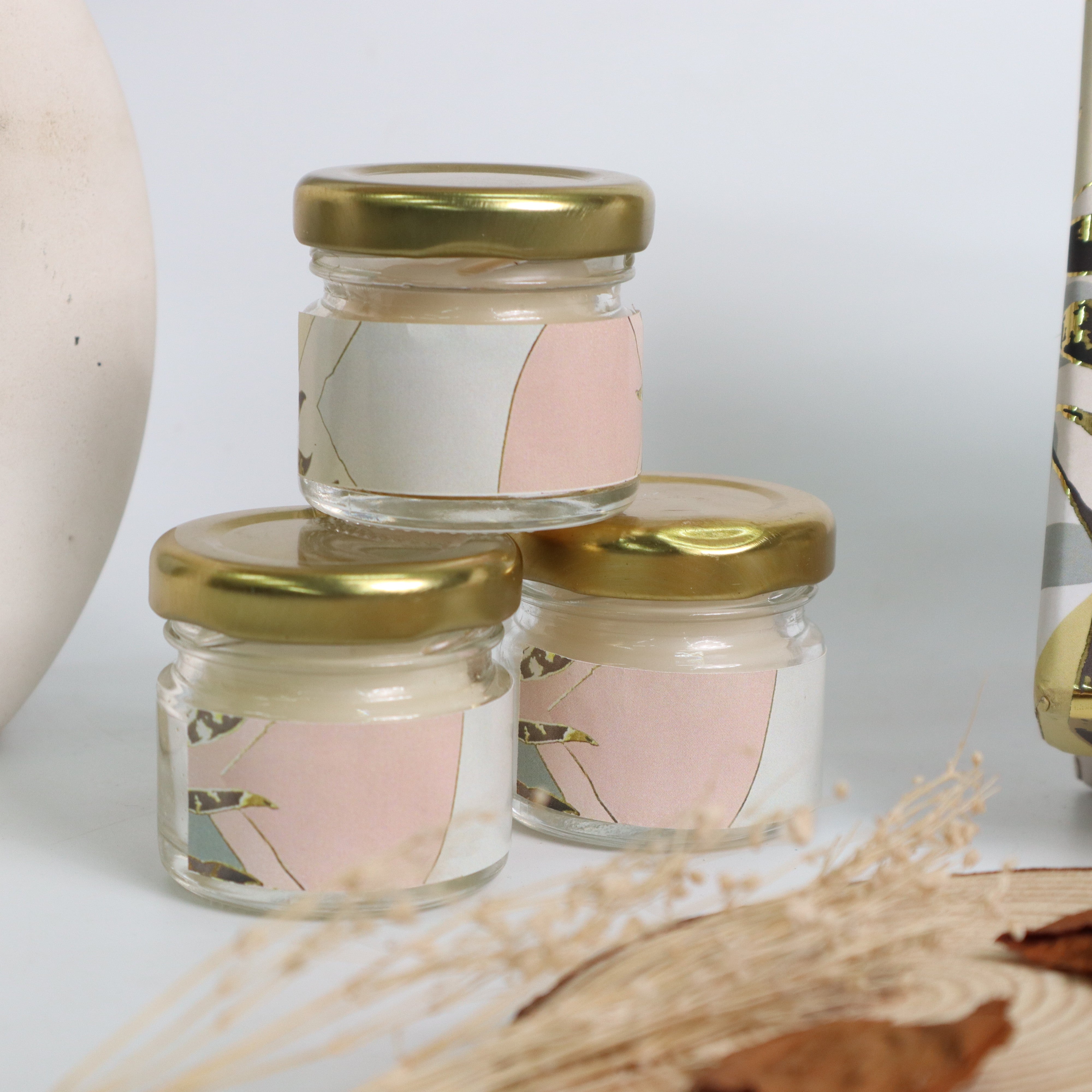 Stunning Pink Tropical Candle Gift Box