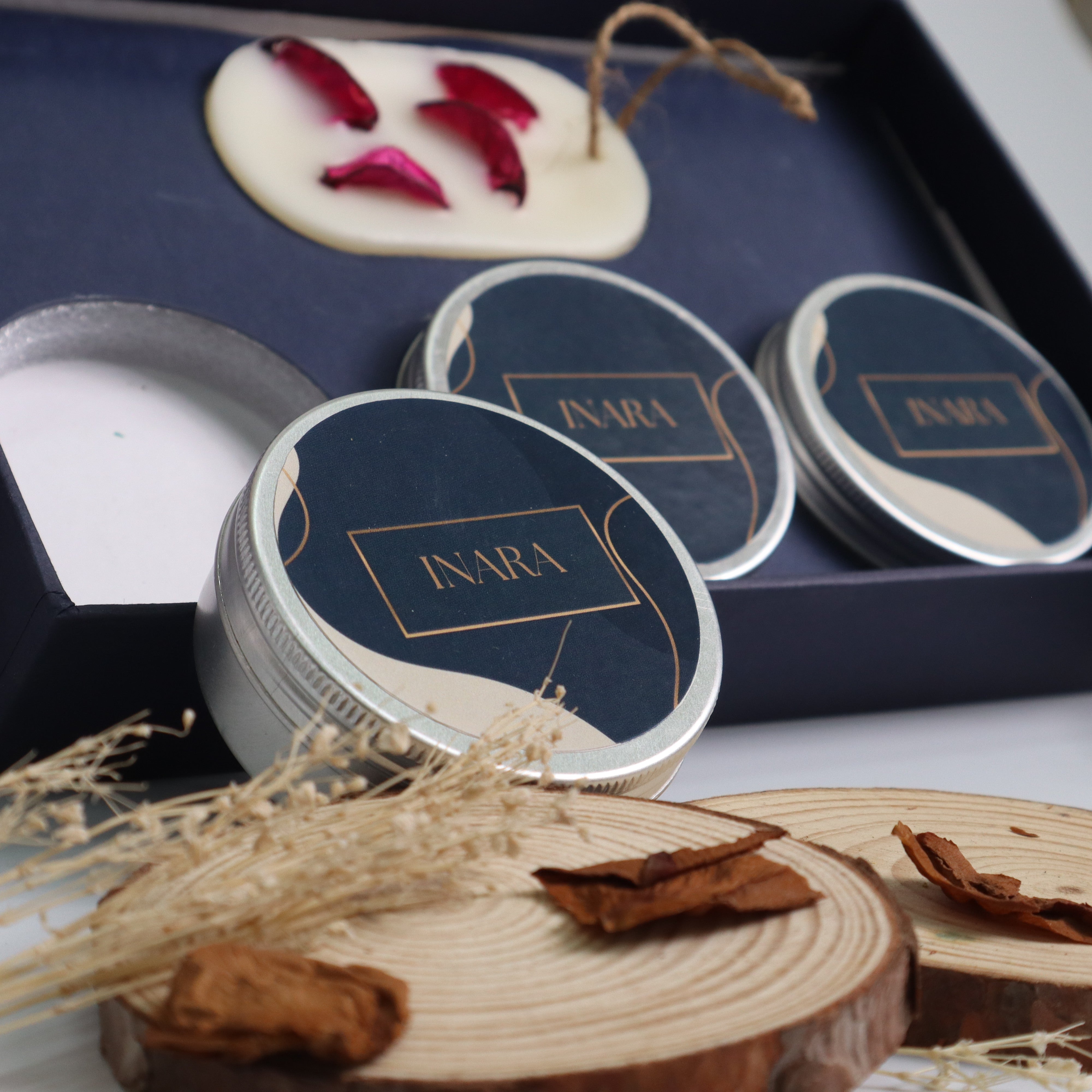 Inara Royal Tin Candle Set