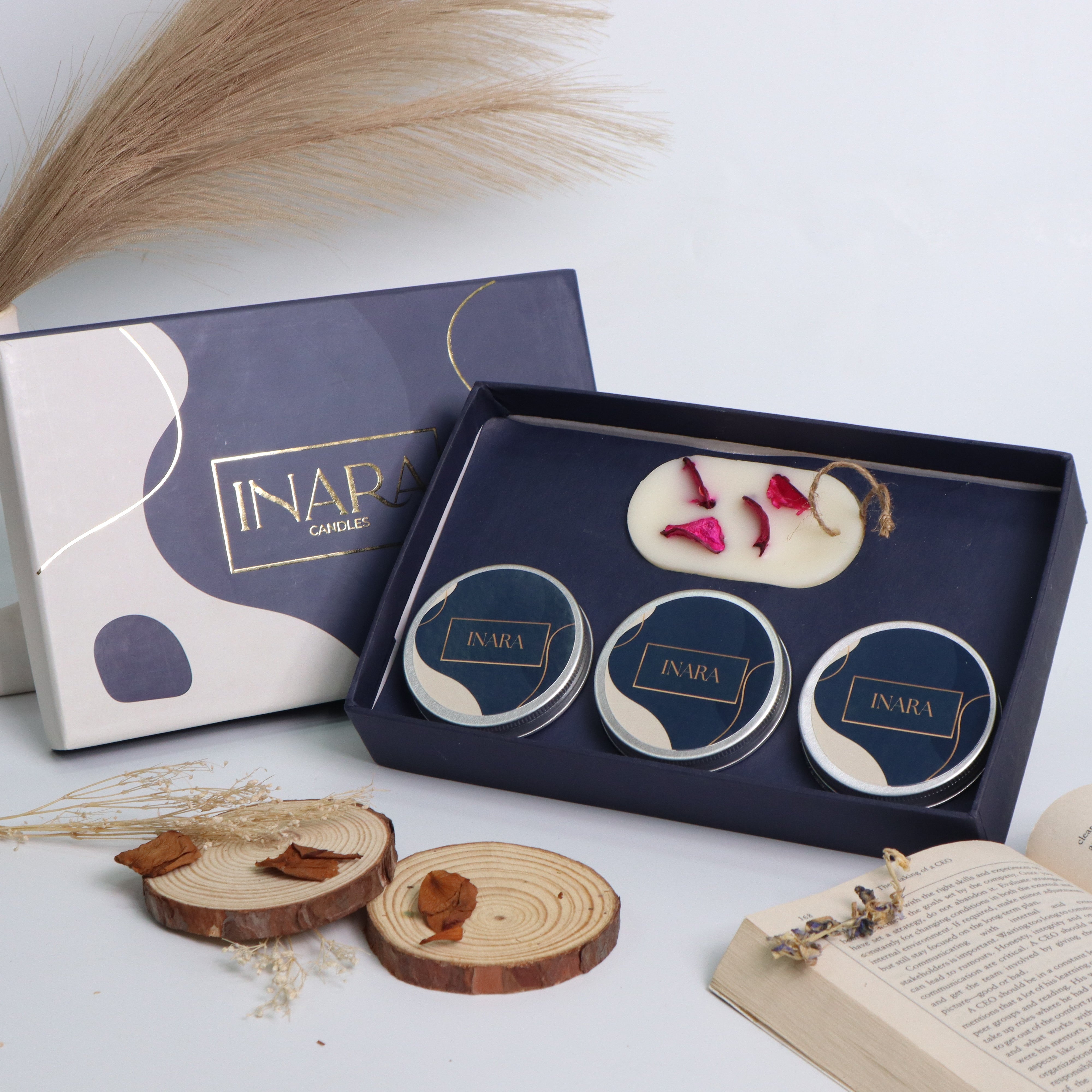 Inara Royal Tin Candle Set
