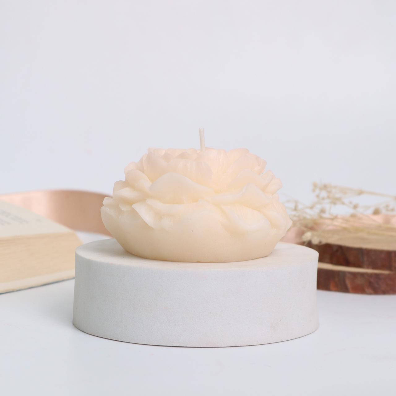 Peony Flower Candles (set of 2)
