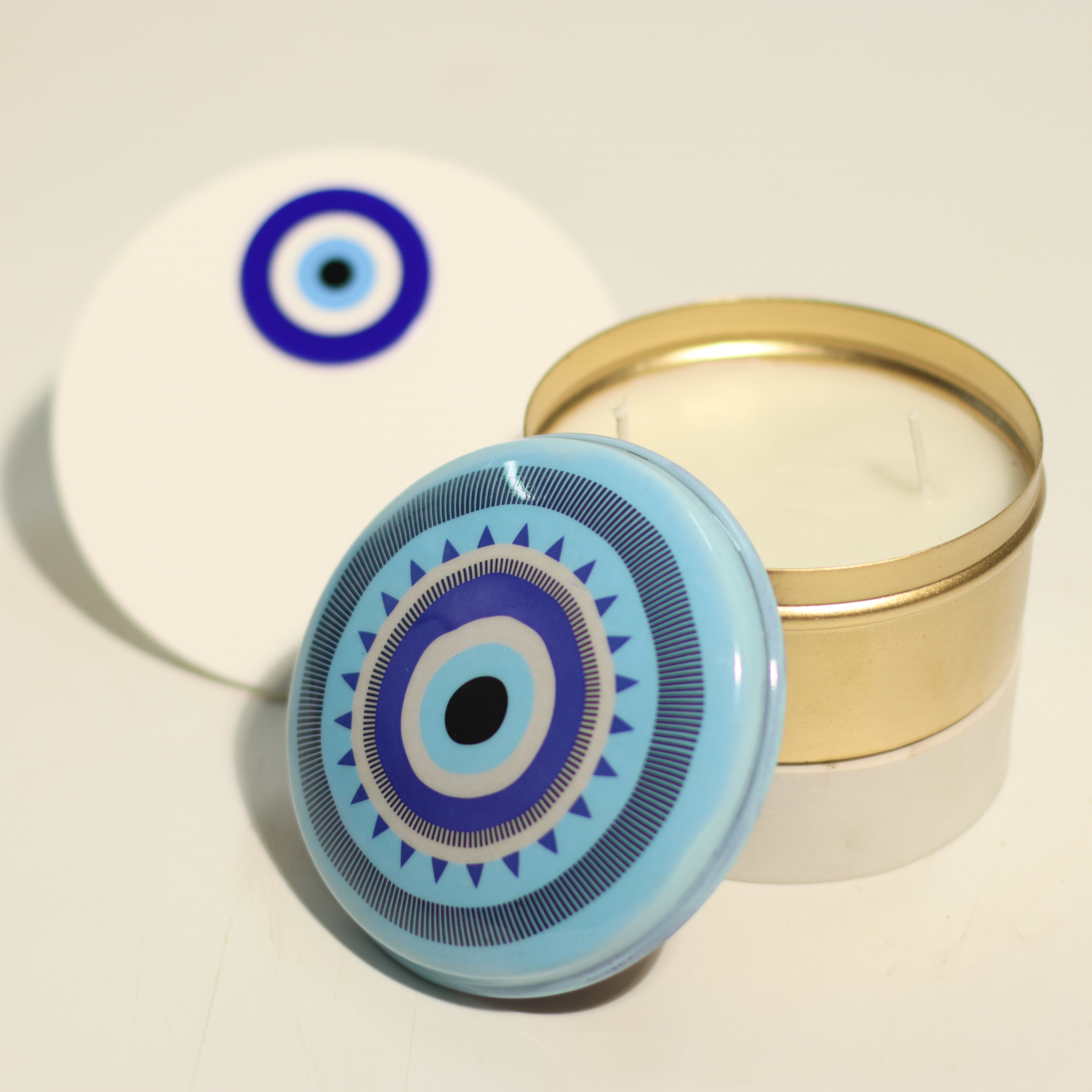 Evil Eye Glow Candle Tin