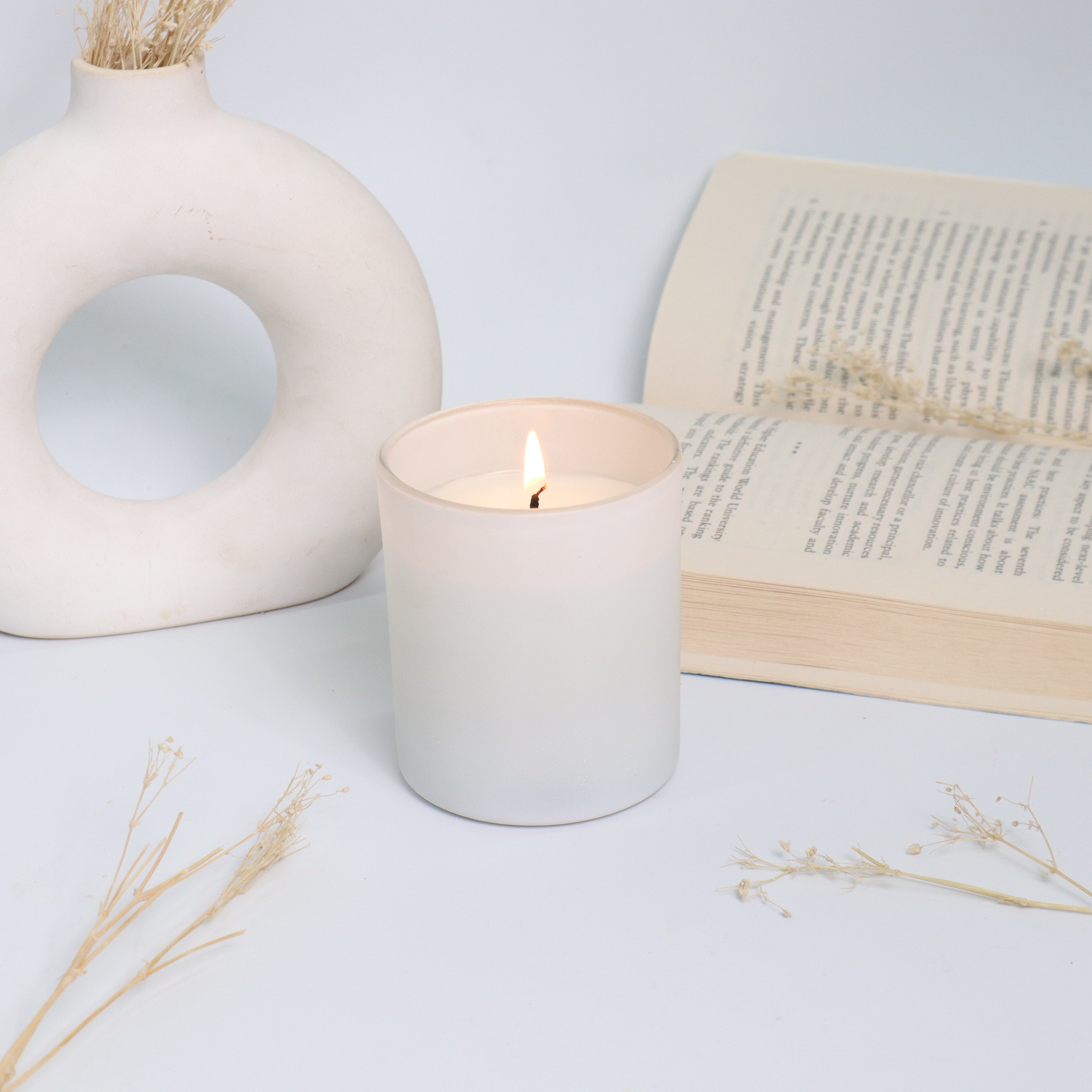 Pearl Frosted Glass Candle