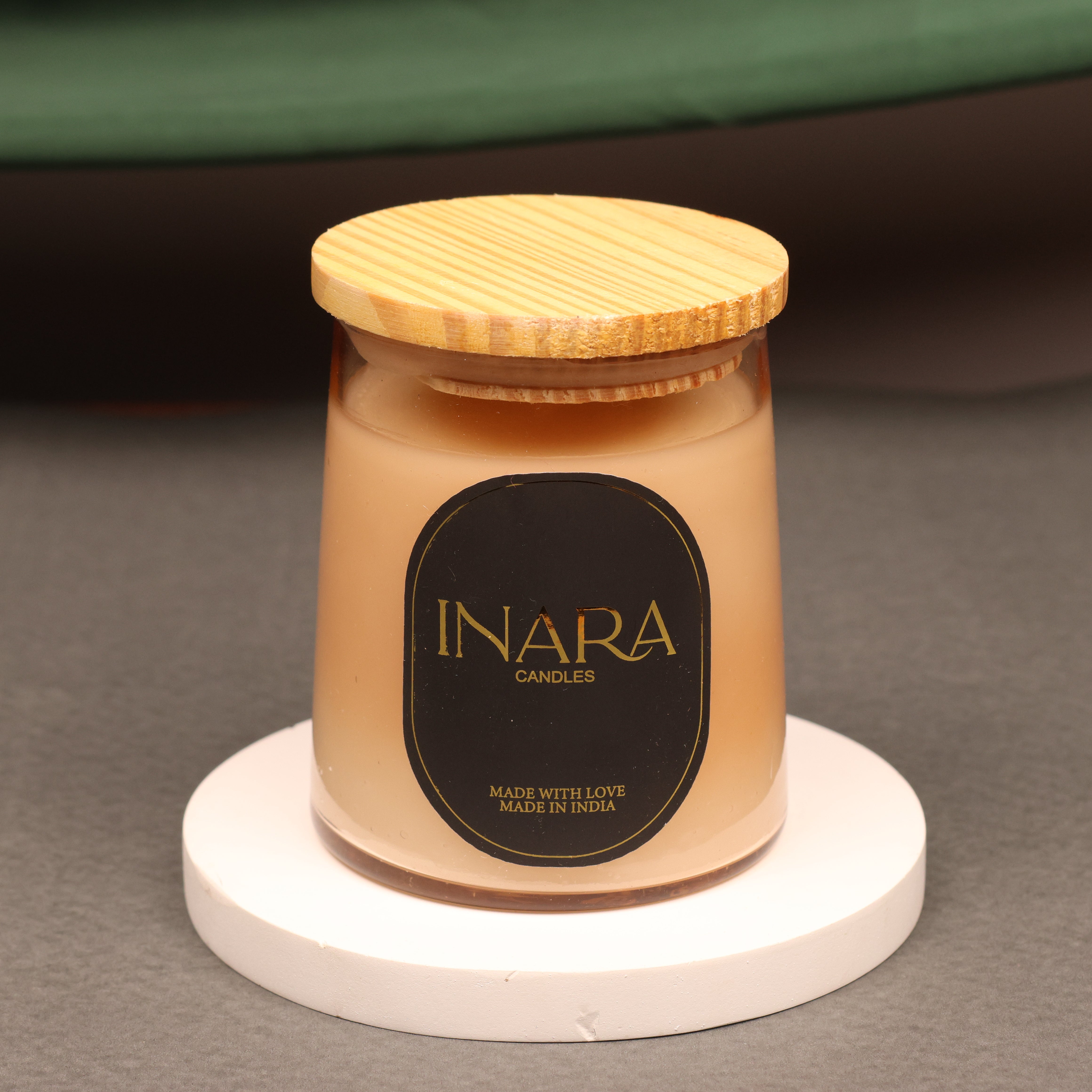 Inara Serenity Jar Candle with Wooden Lid