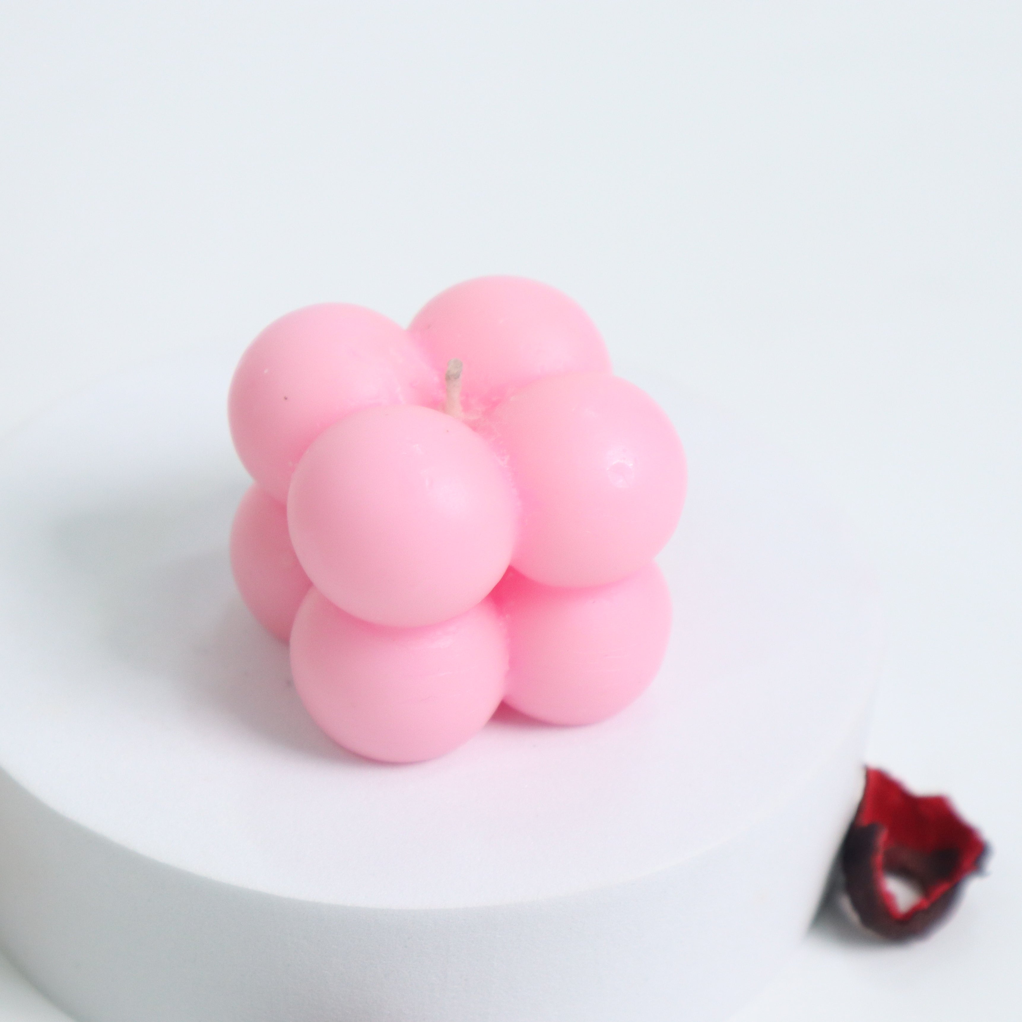 Pink Bubble-Square Candle