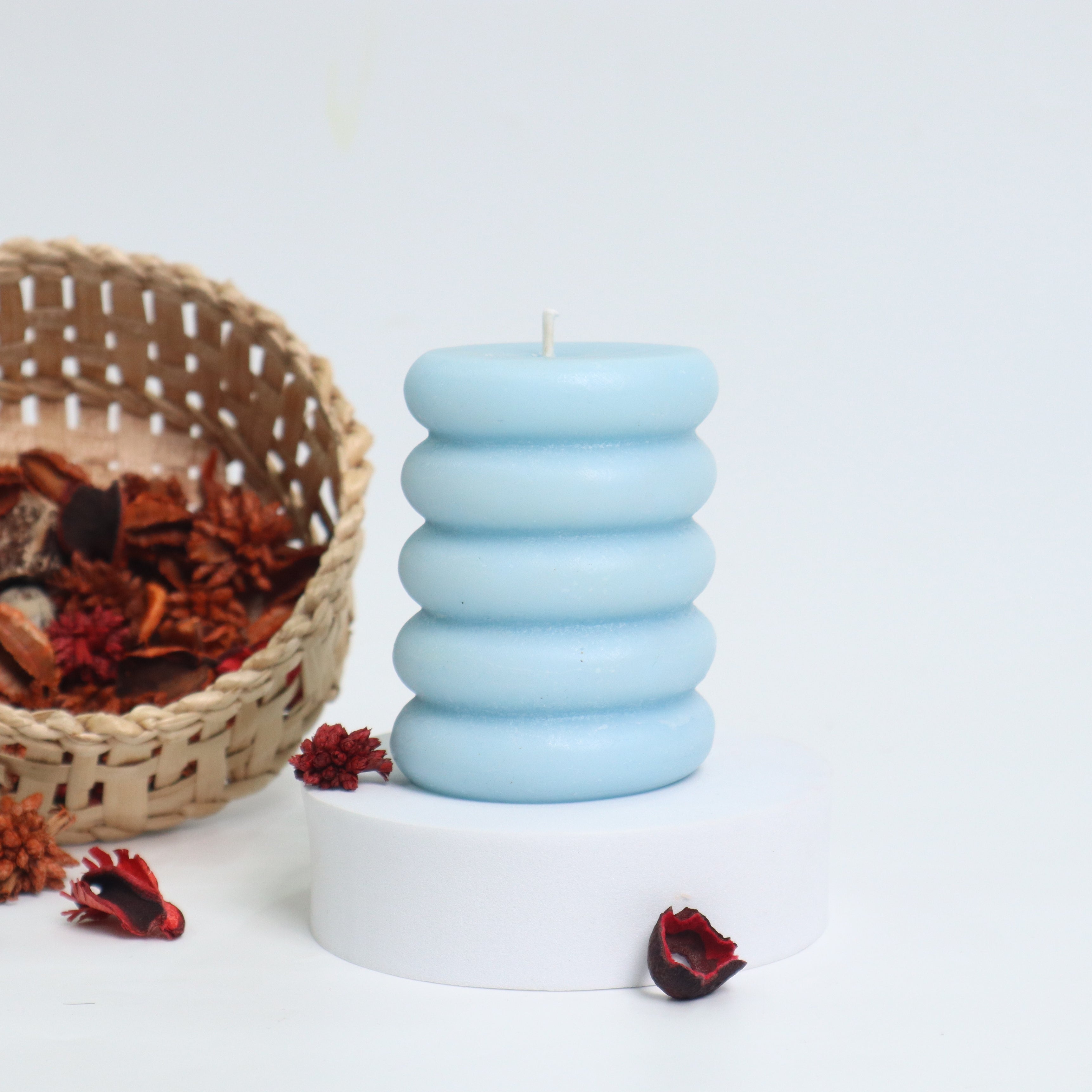 Geometric Cylinder Candle