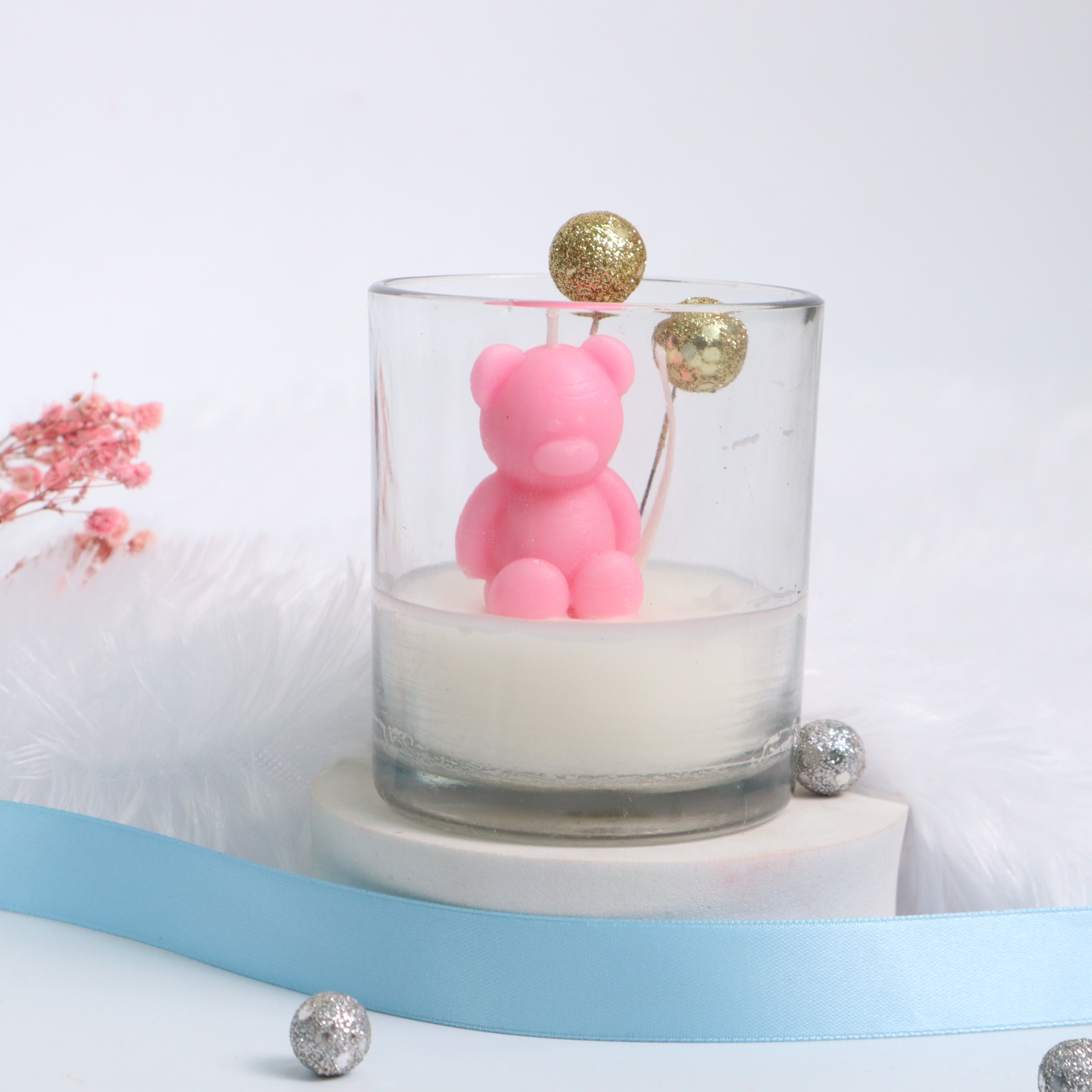 Pink Cuddle Candle Jar