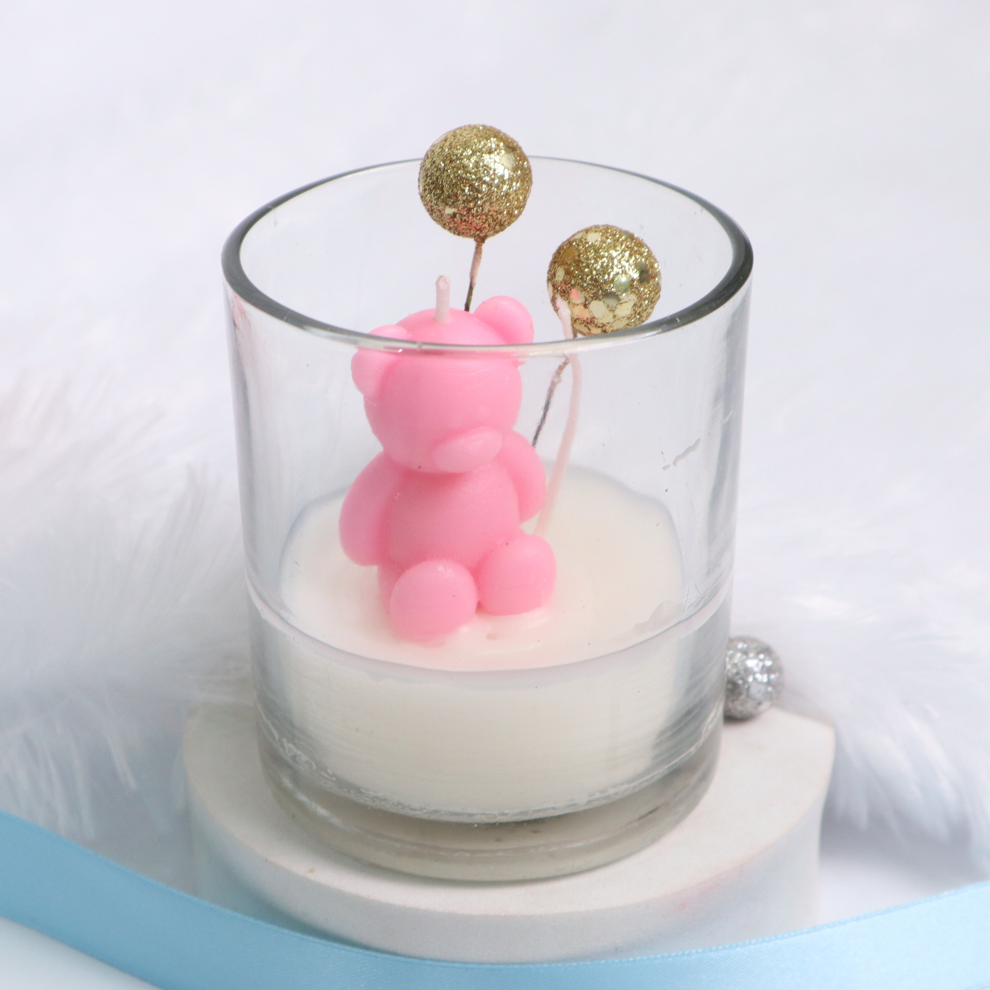 Pink Cuddle Candle Jar