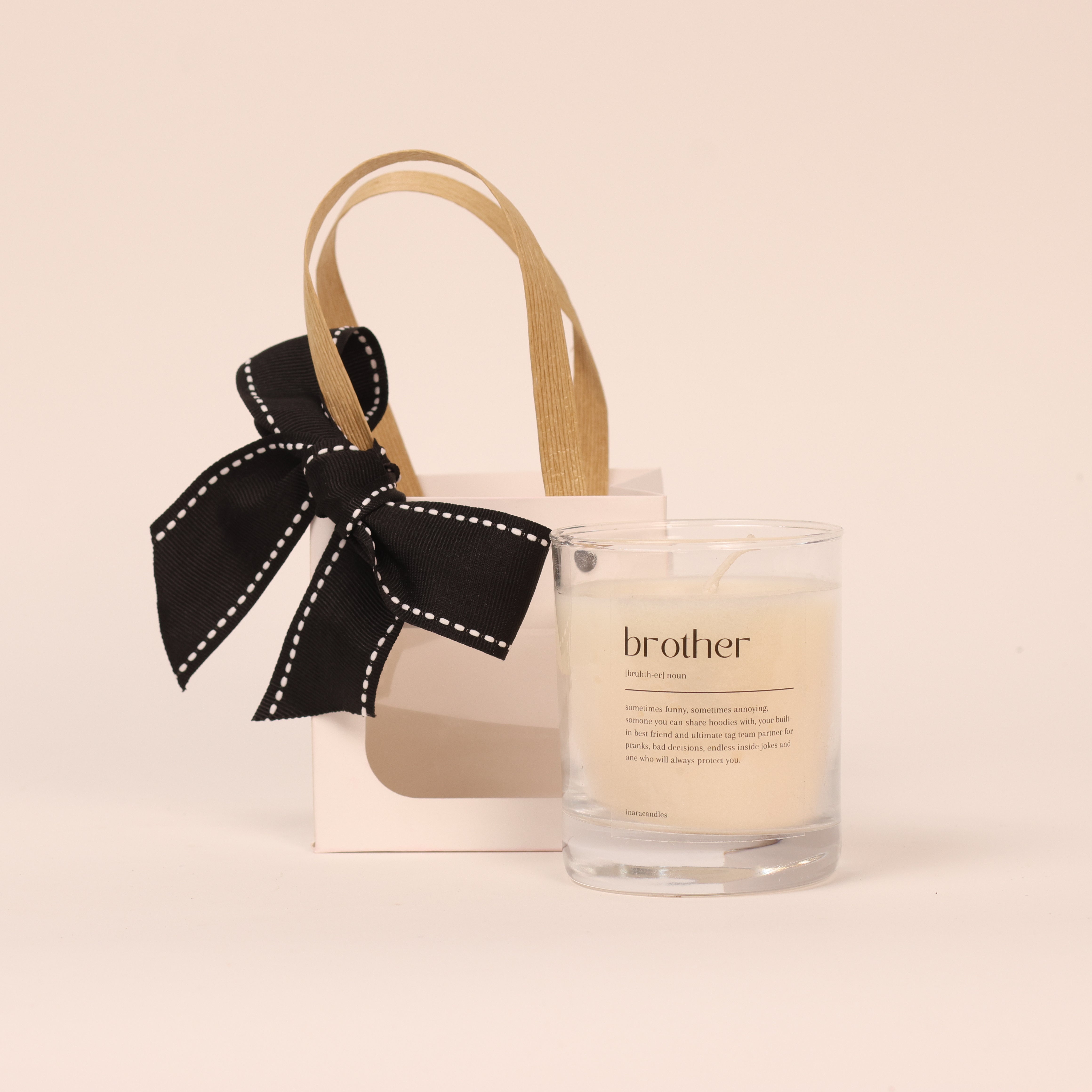 Glow & Gratitude – Personalized Scented Candle Gift Bag