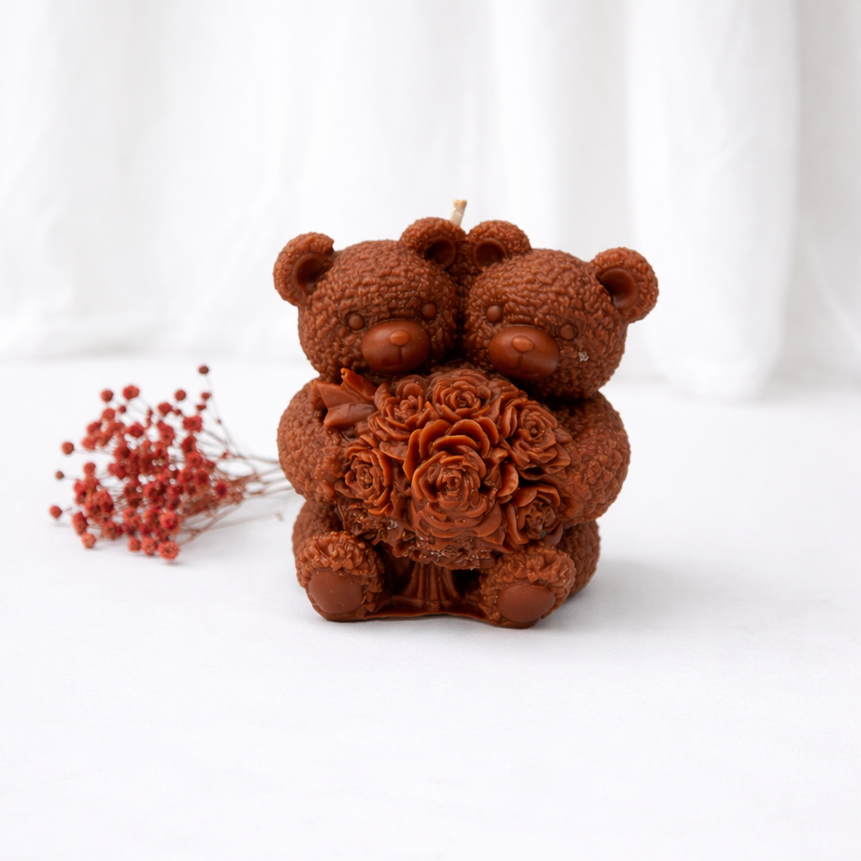Blossom Bear Candle (Set of 2)