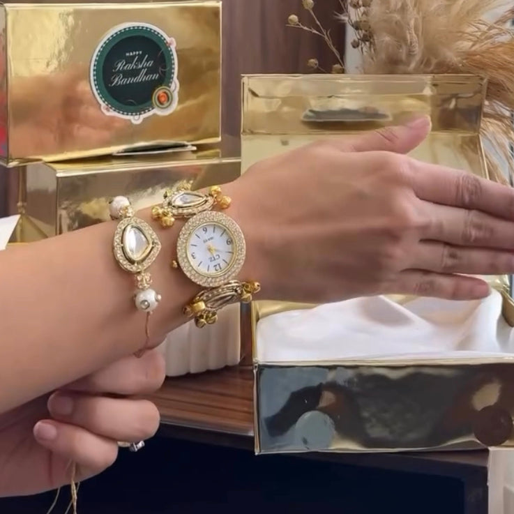 Elegant Rakhi Watch Set
