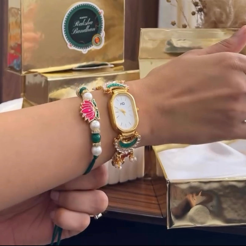 Elegant Rakhi Watch Set