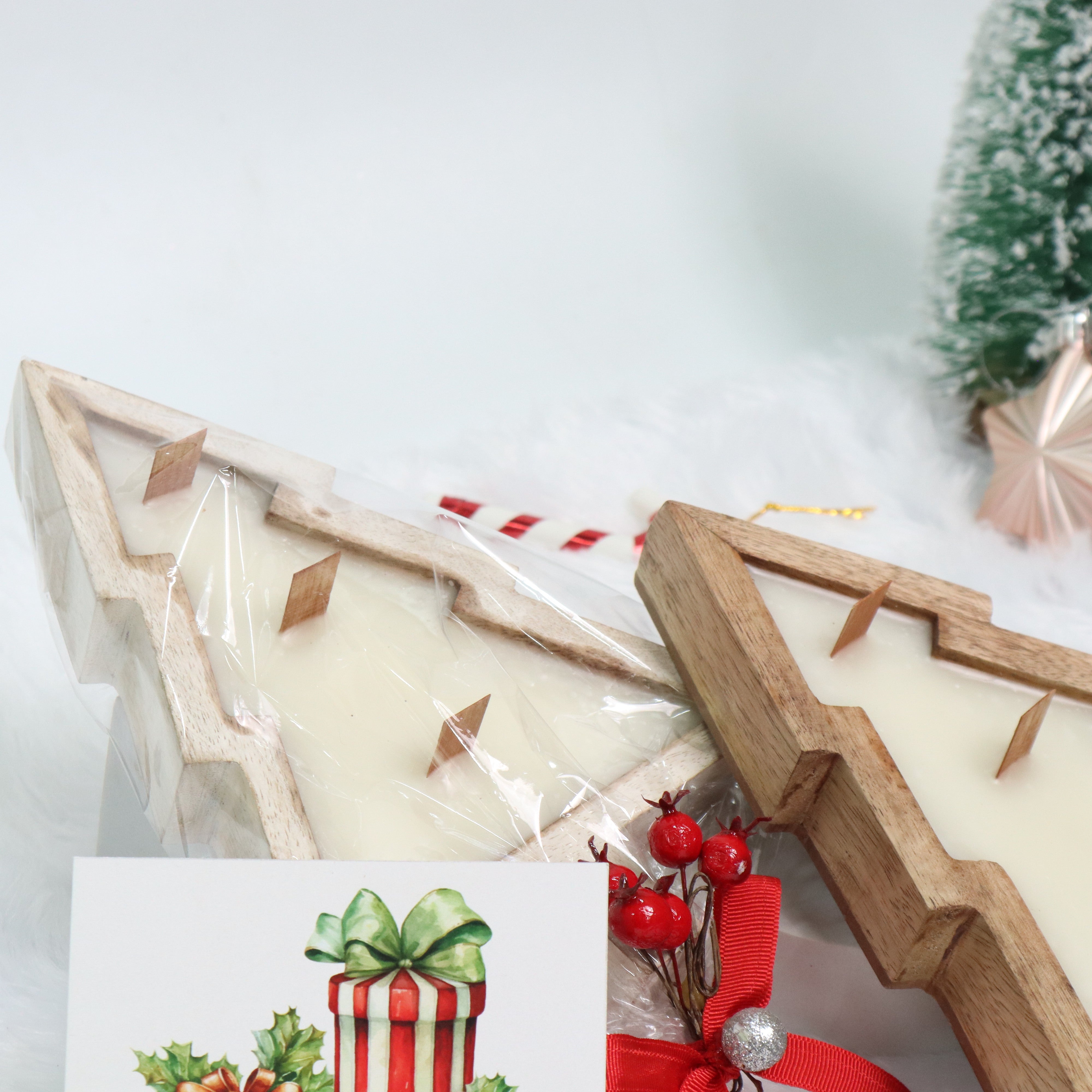 Winter Woods Candle Tray