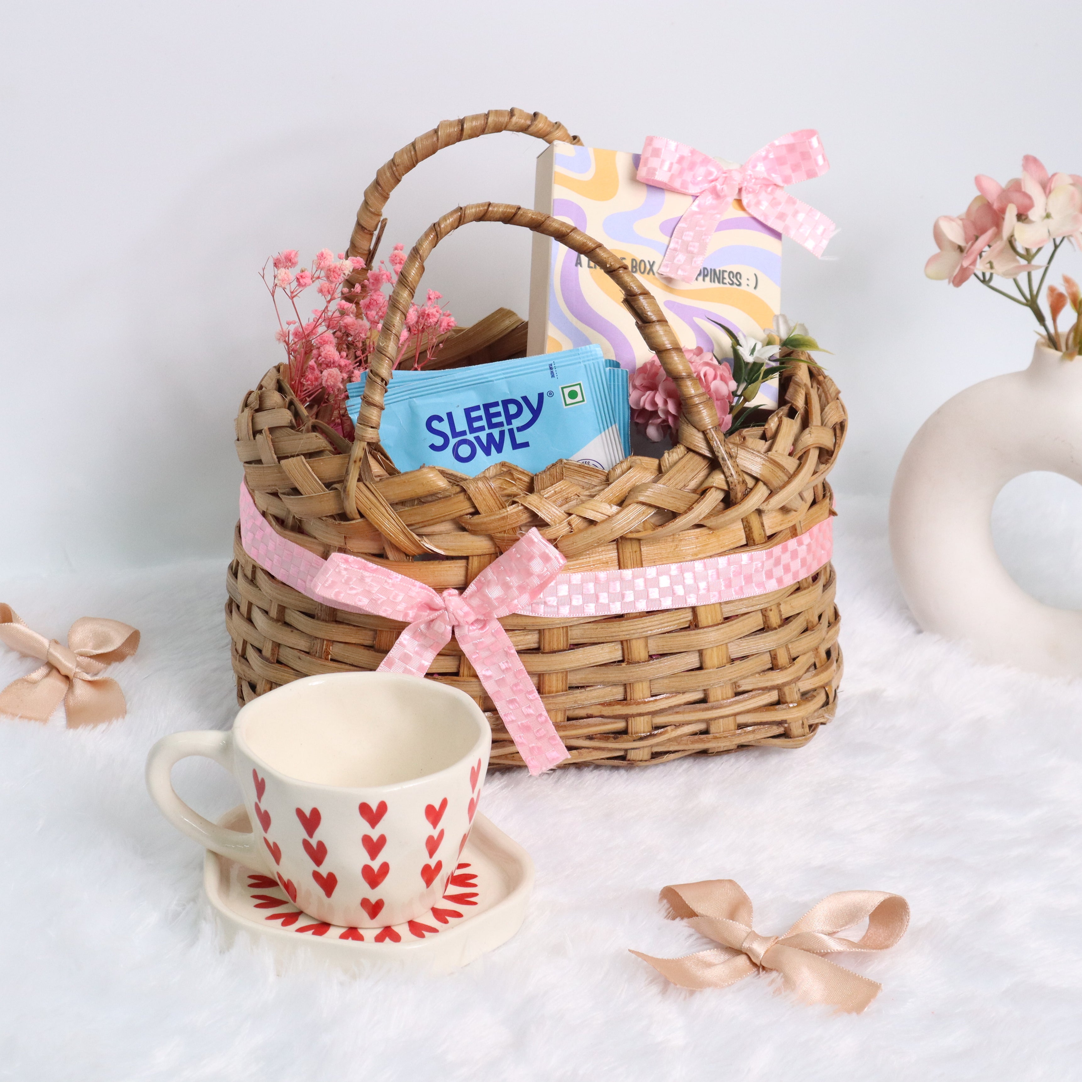 Pink Petal Basket