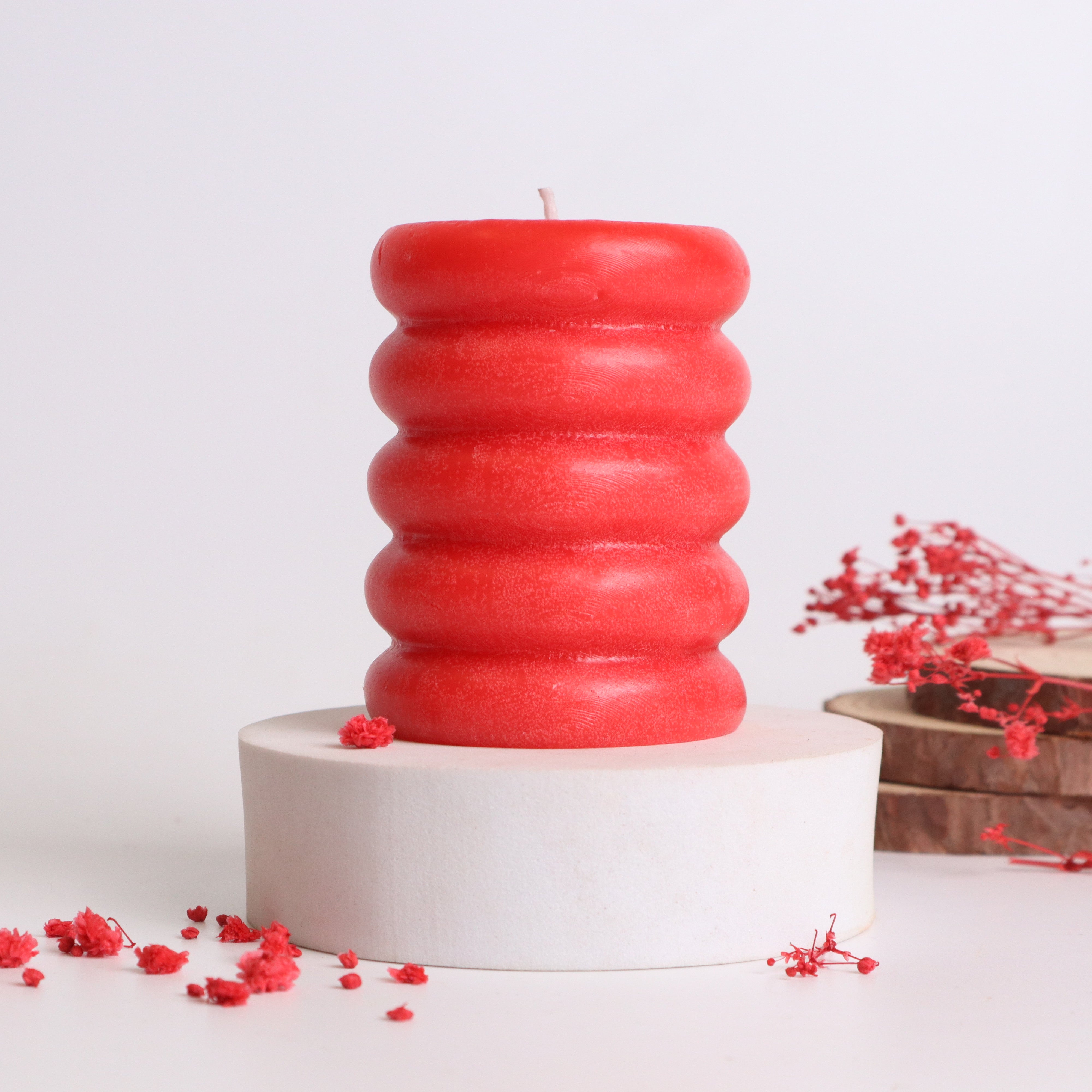 Geometric Cylinder Candle