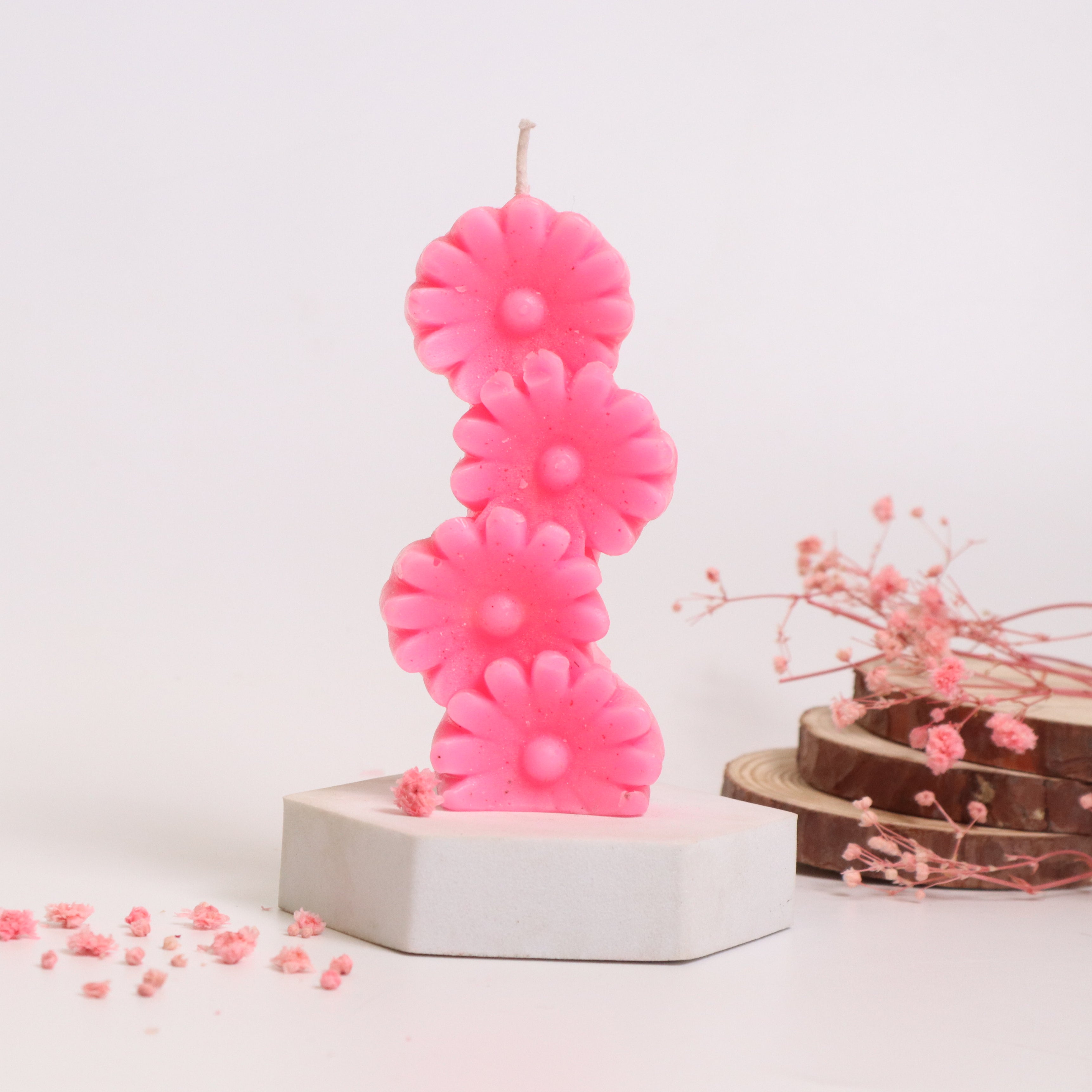 Flower Stacked Candle