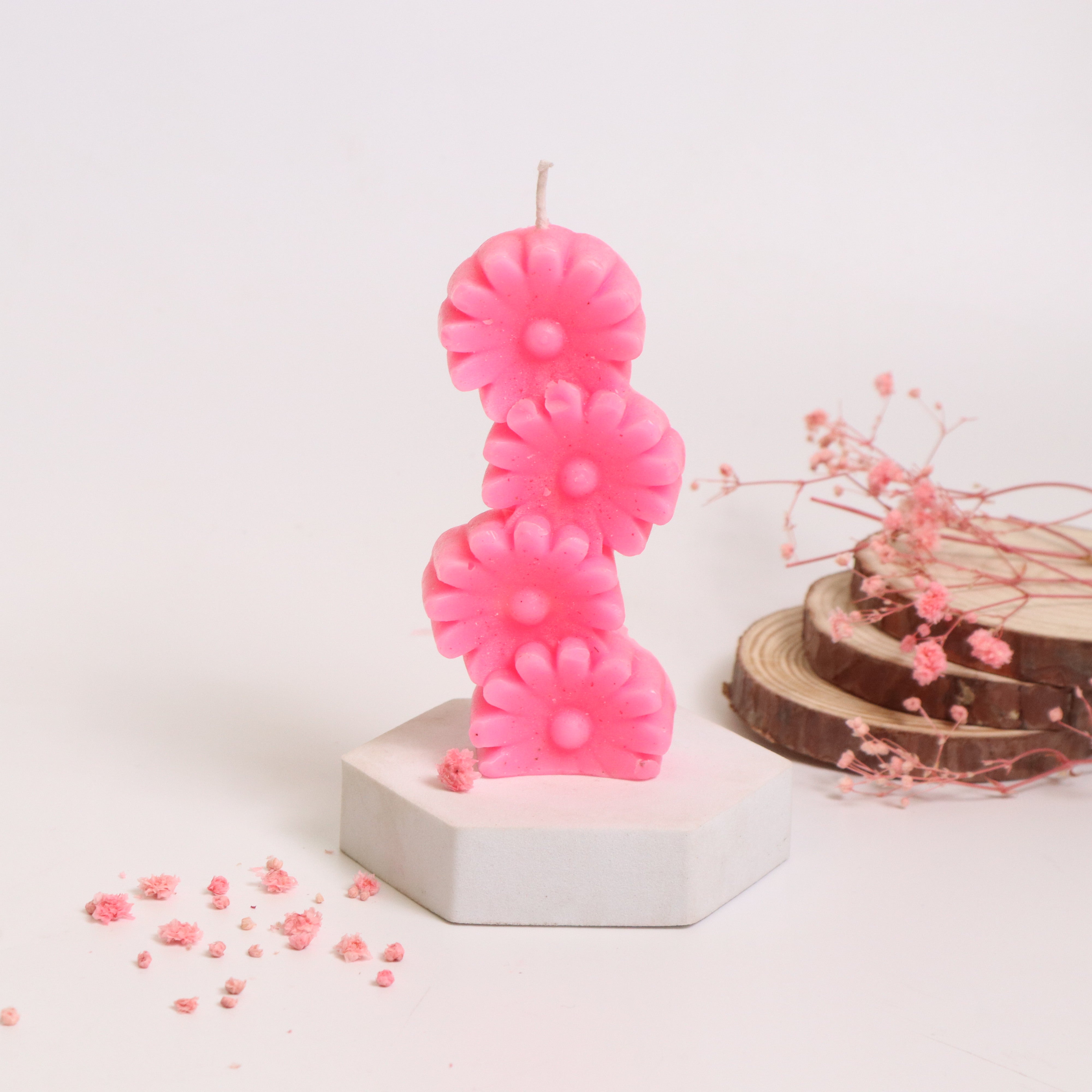 Flower Stacked Candle
