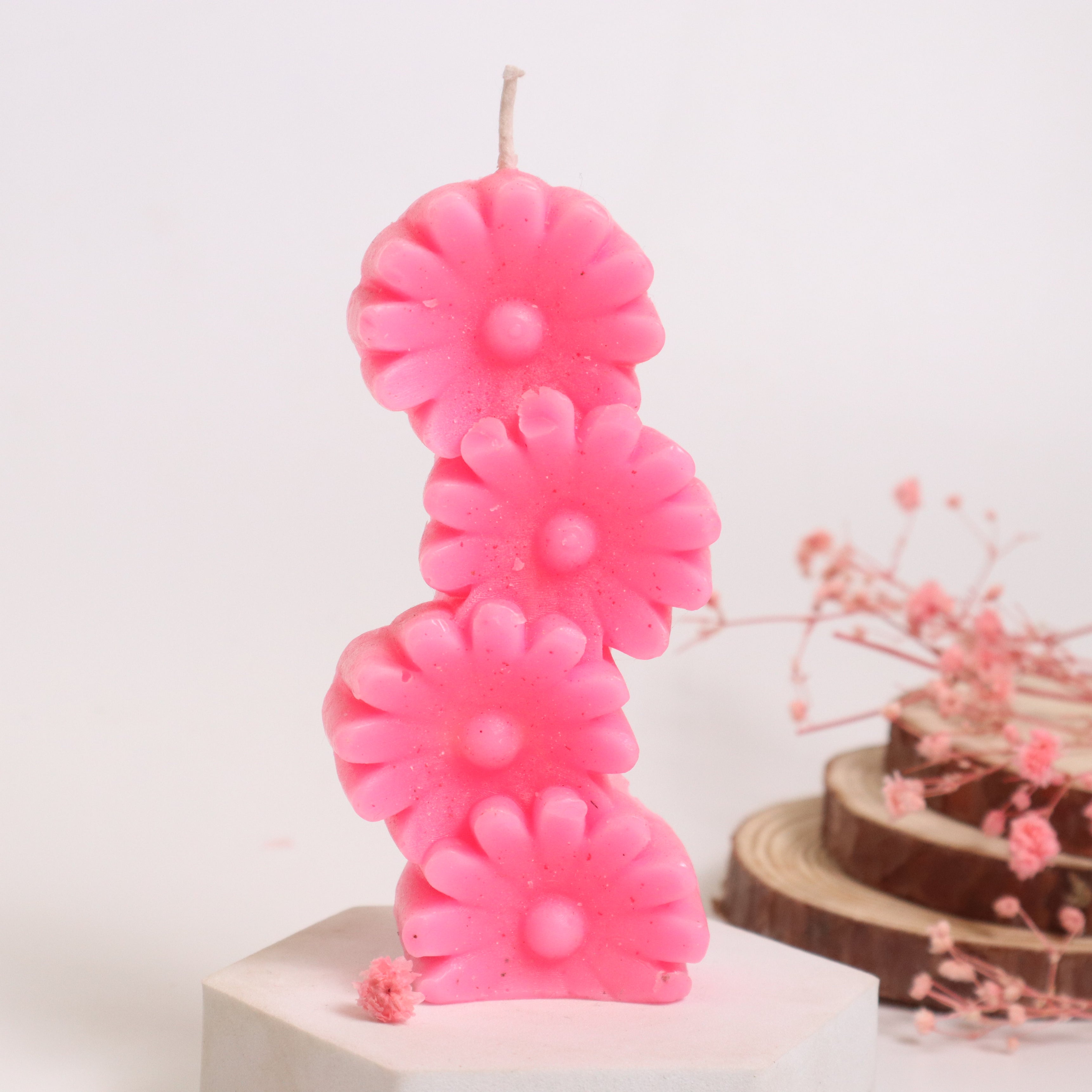 Flower Stacked Candle
