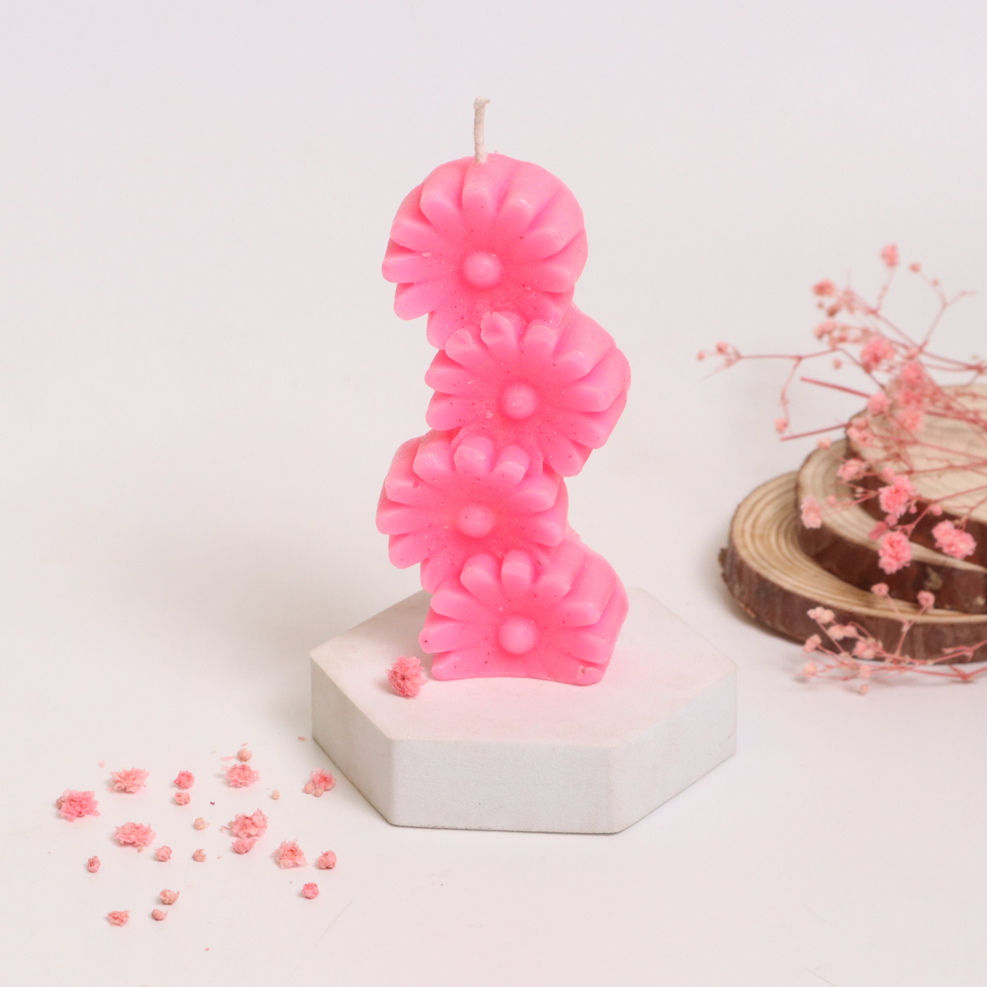 Flower Stacked Candle