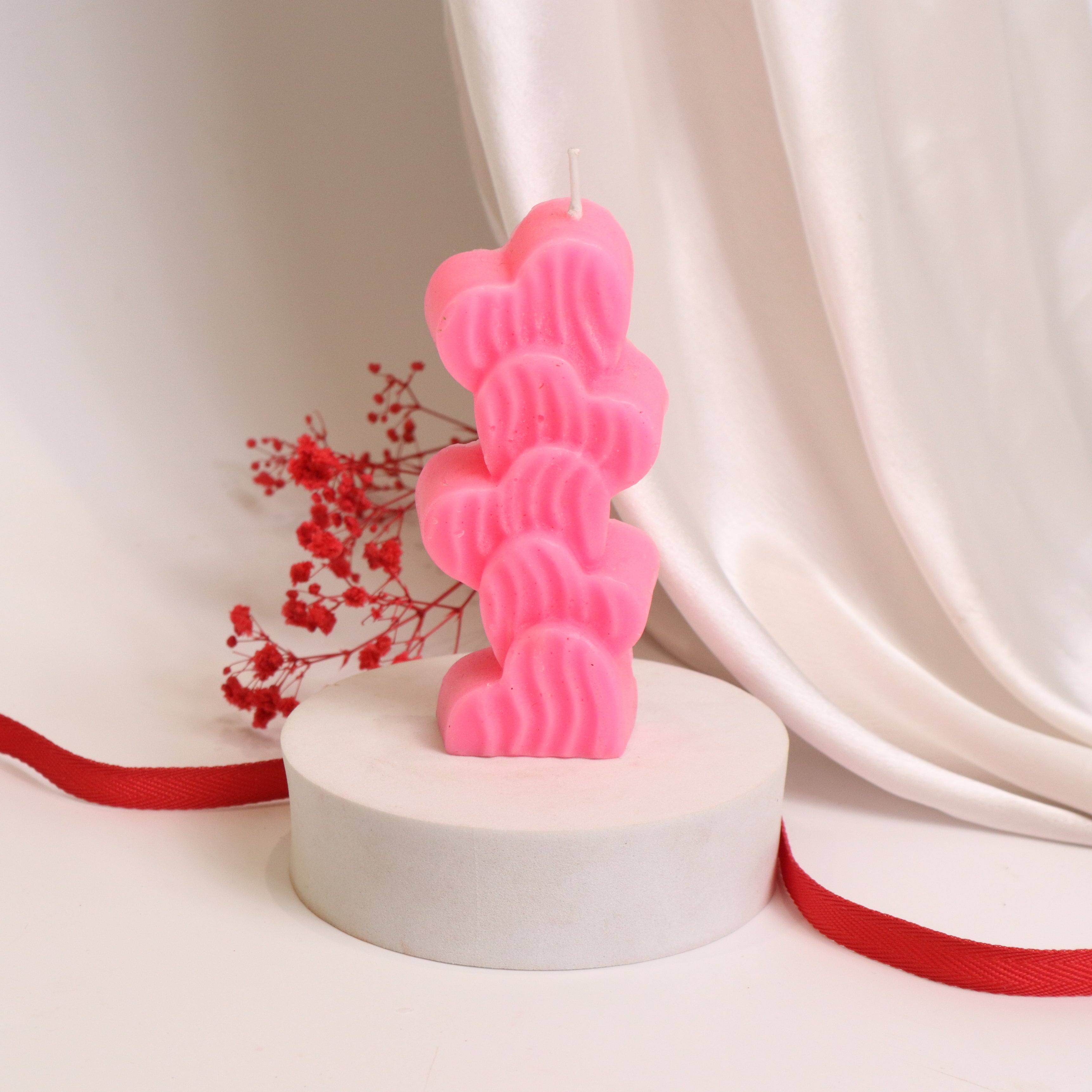 Stacked Heart Candles