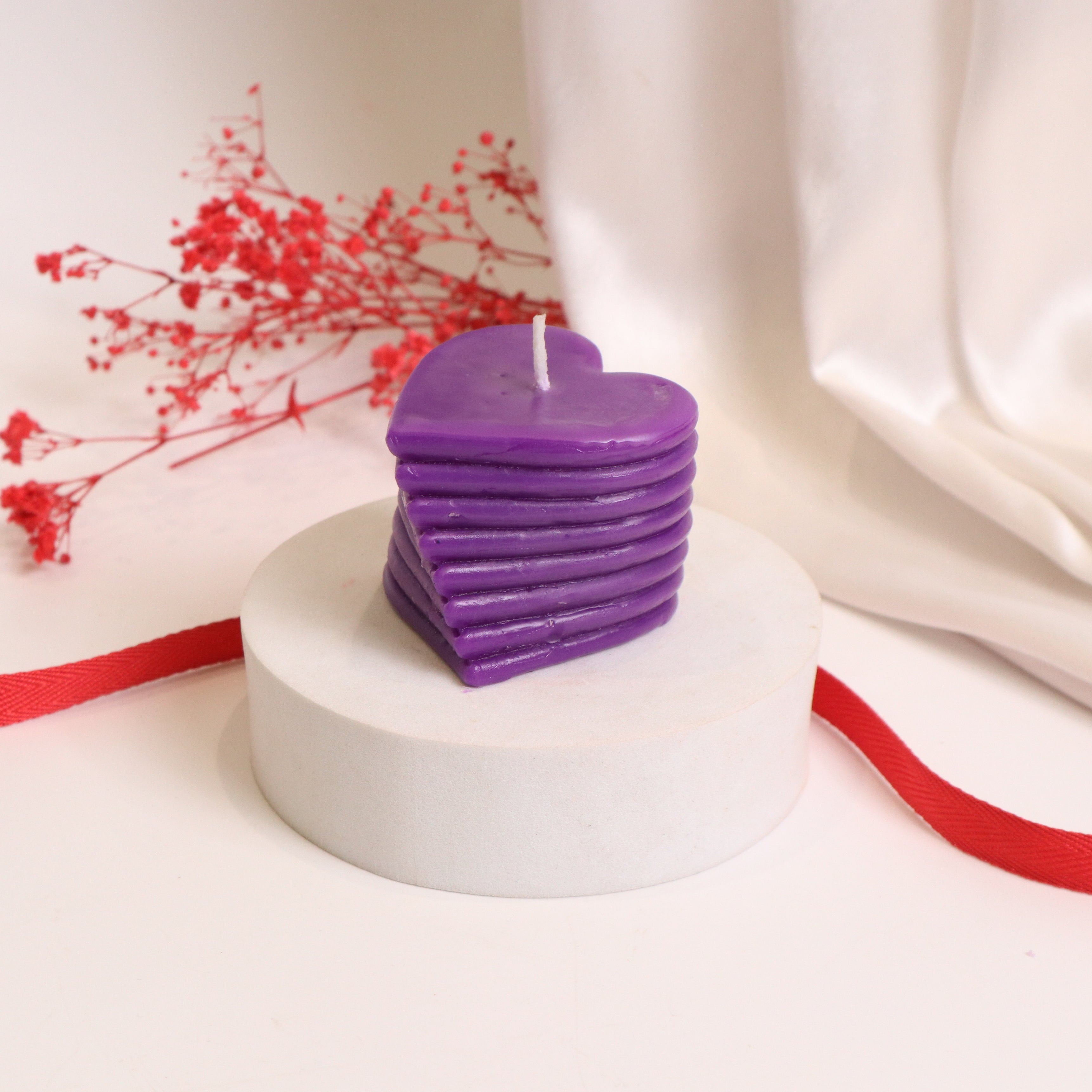 Layered Heart Candles