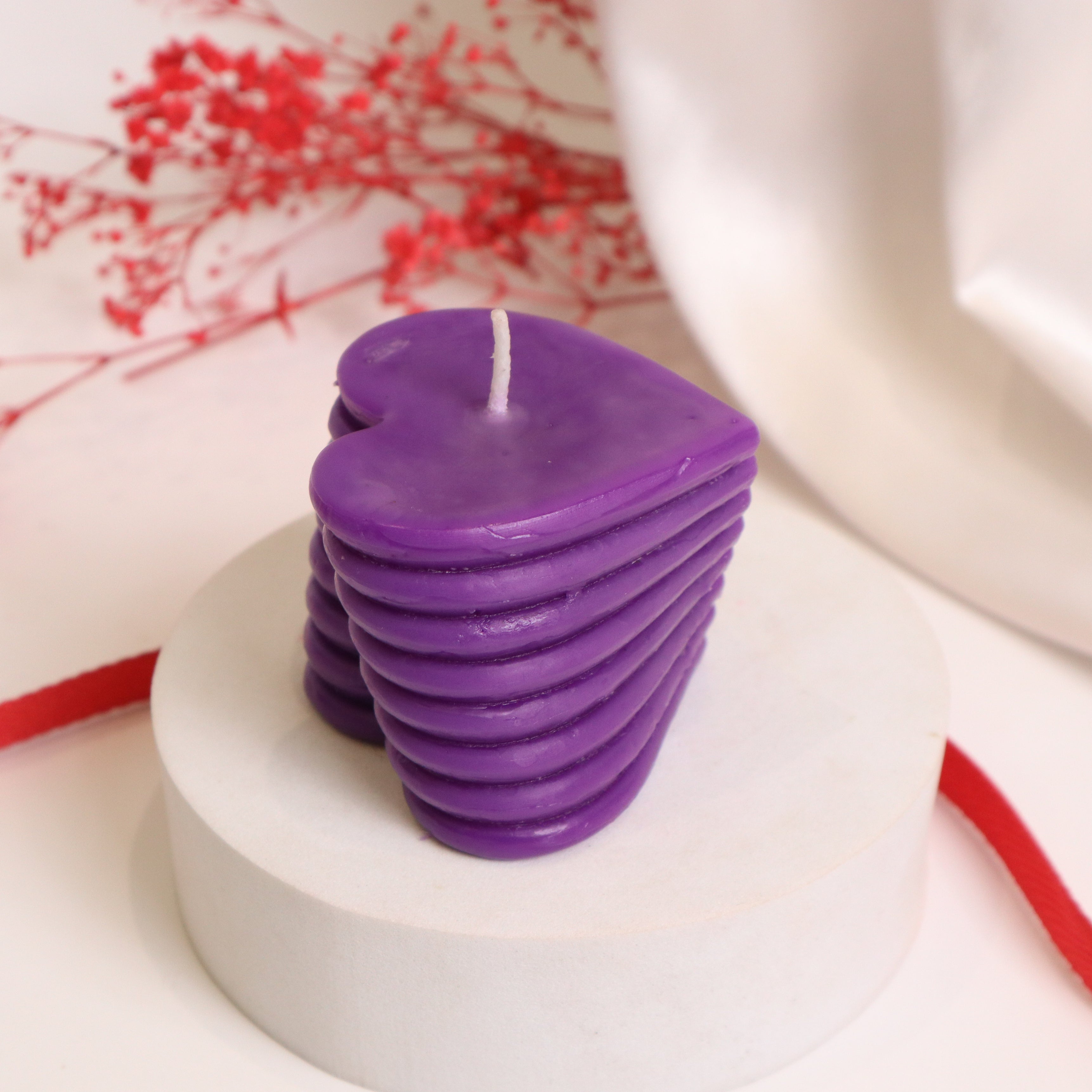 Layered Heart Candles