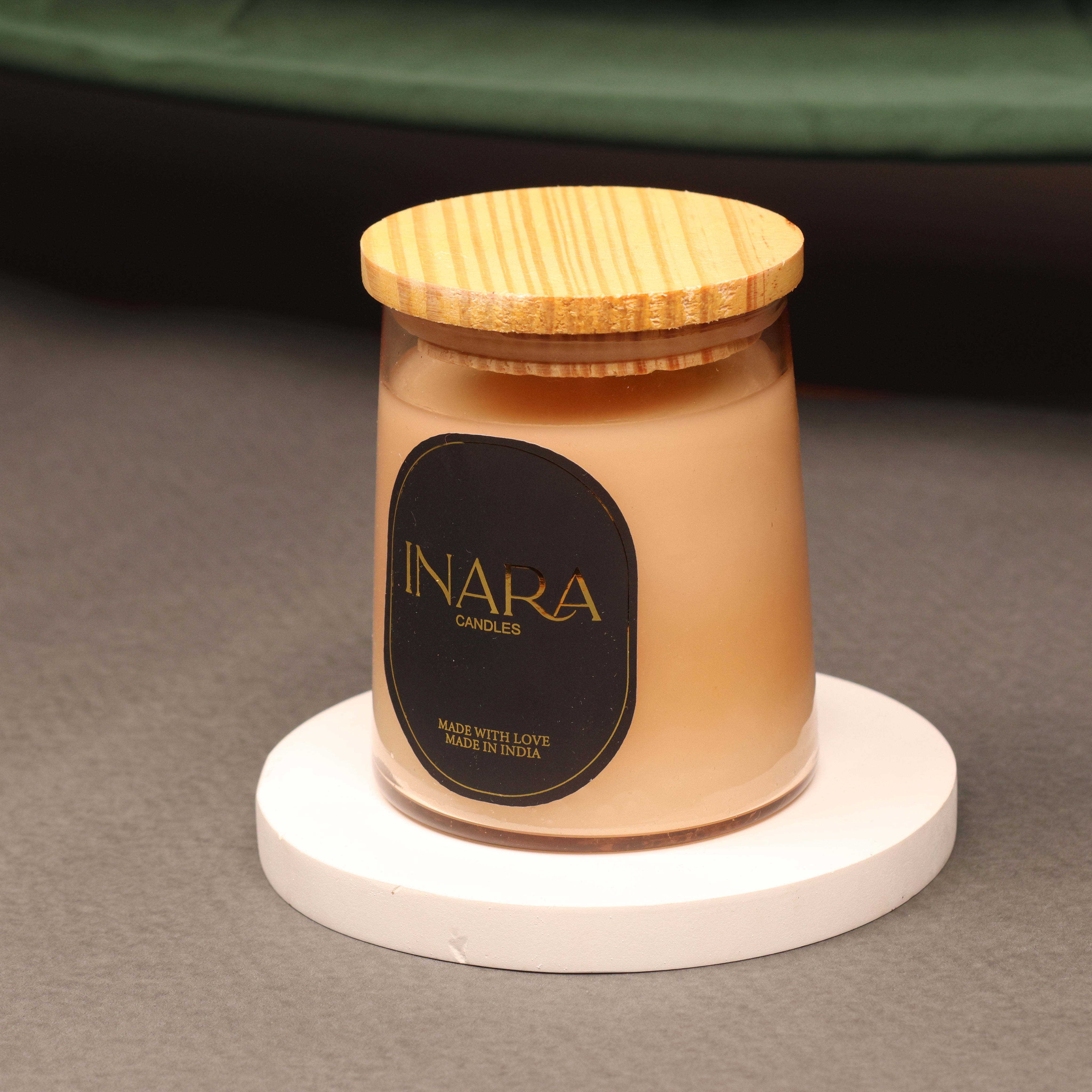 Inara Serenity Jar Candle with Wooden Lid