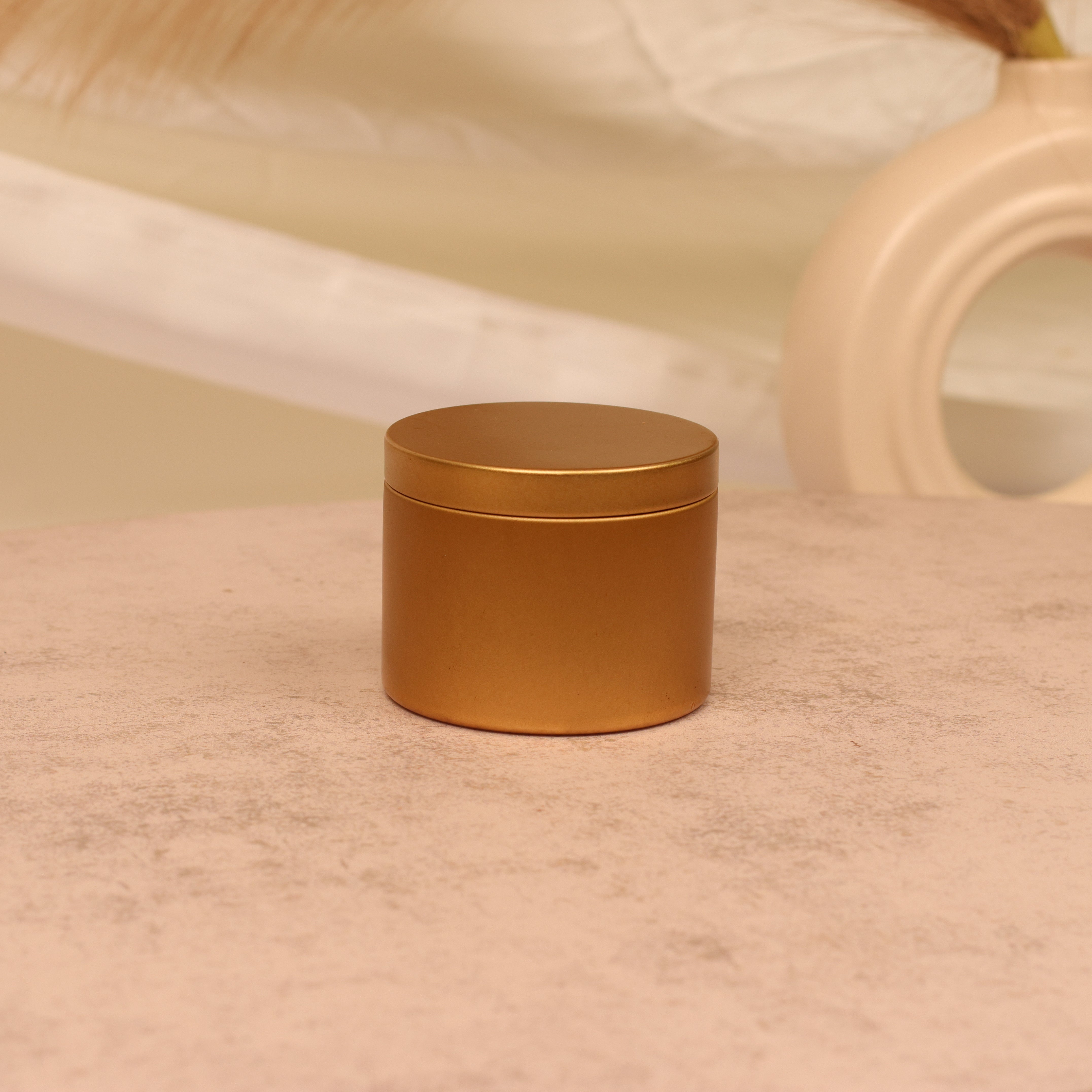 Festive Glow Gold Mini Candle Jar