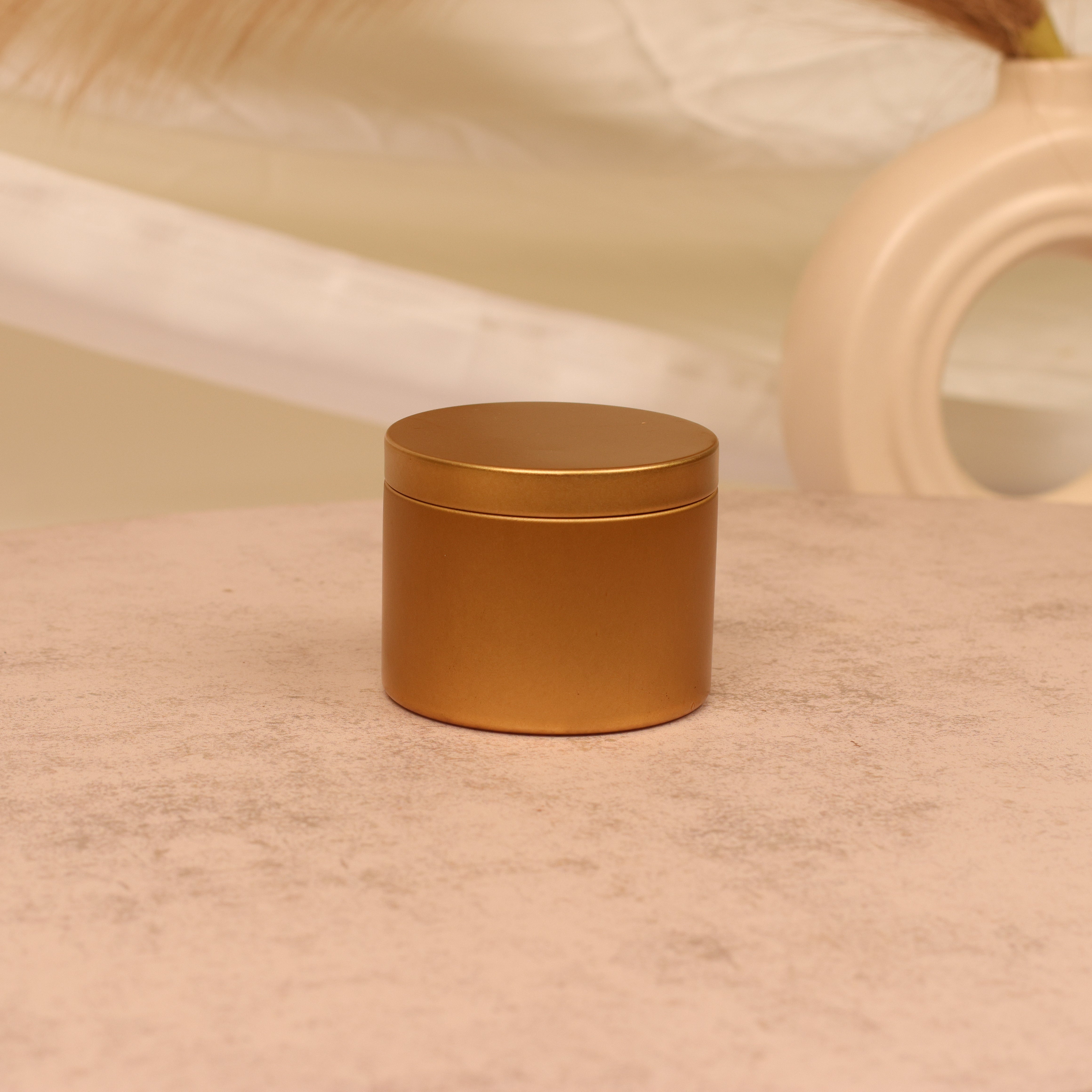 Festive Glow Gold Mini Candle Jar