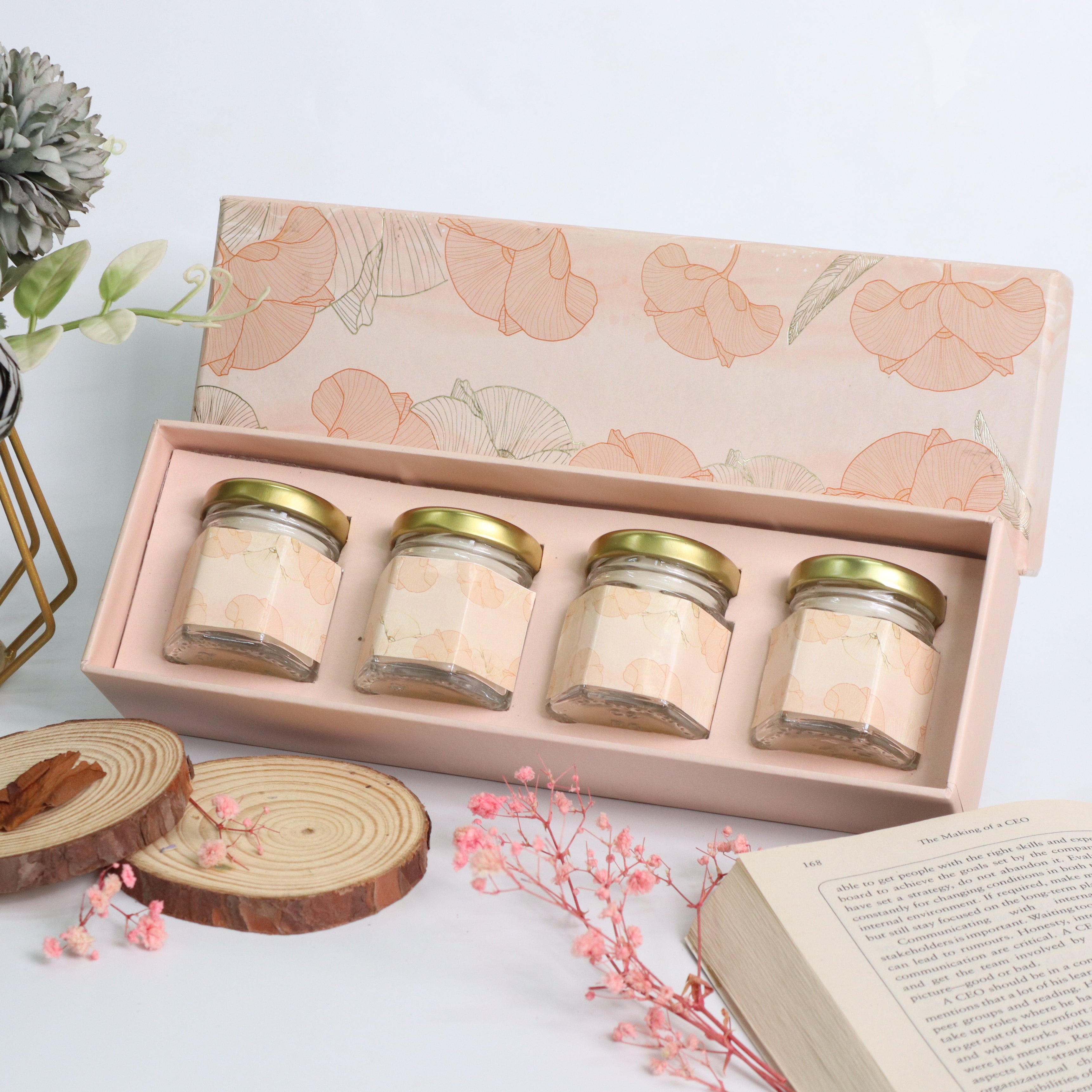 Luxury Pink Candle Gift Box
