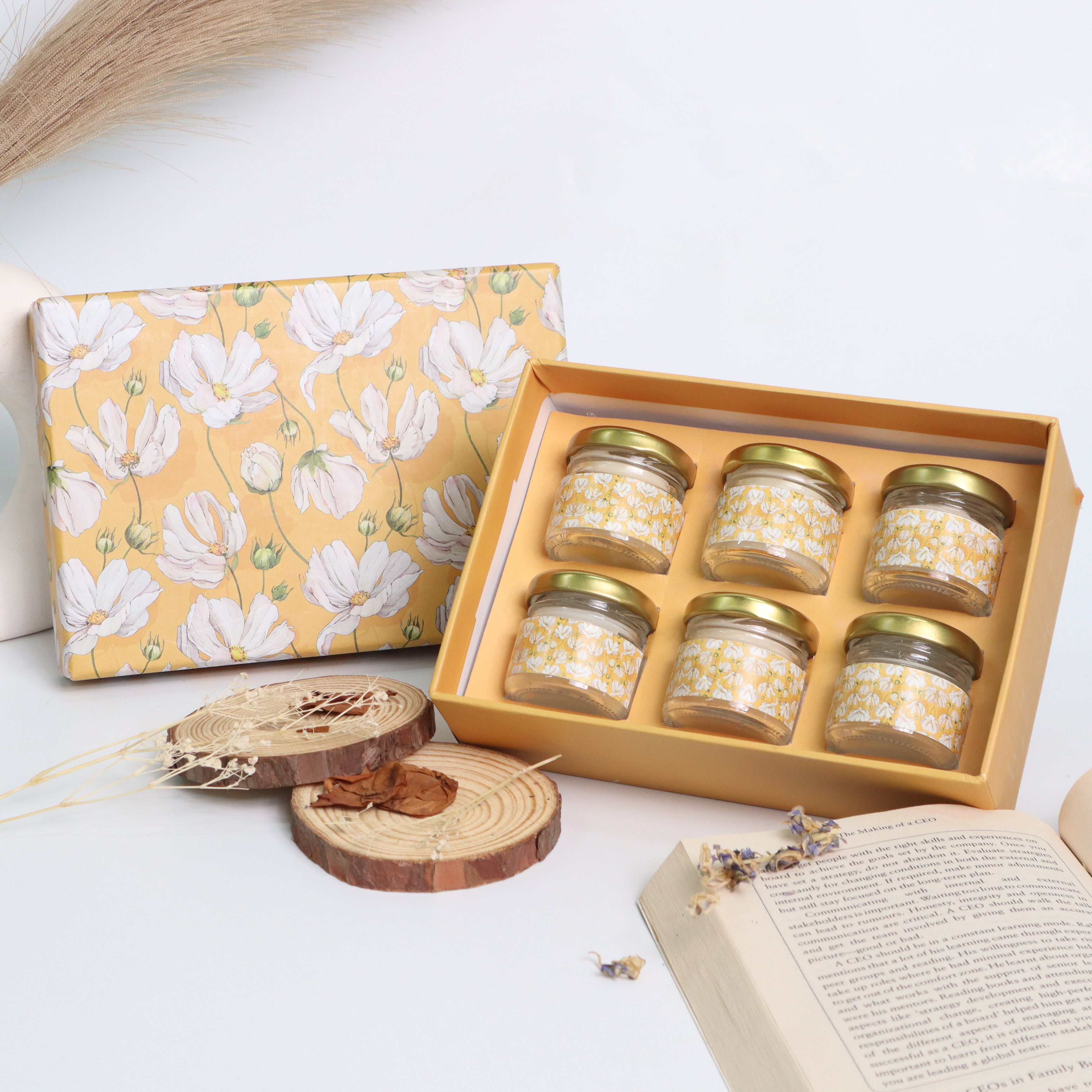 Yellow Summer Candle Gift Box