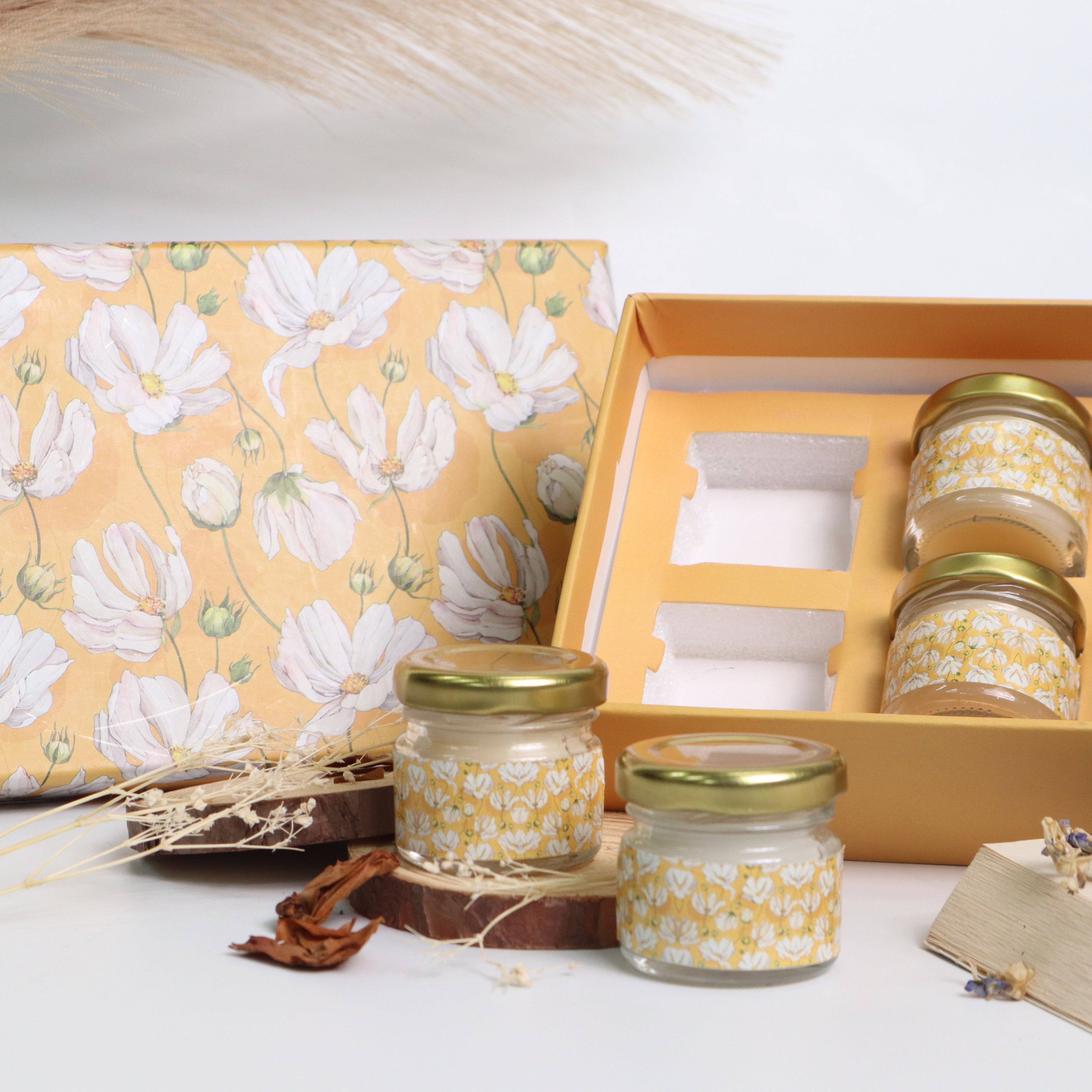 Yellow Summer Candle Gift Box