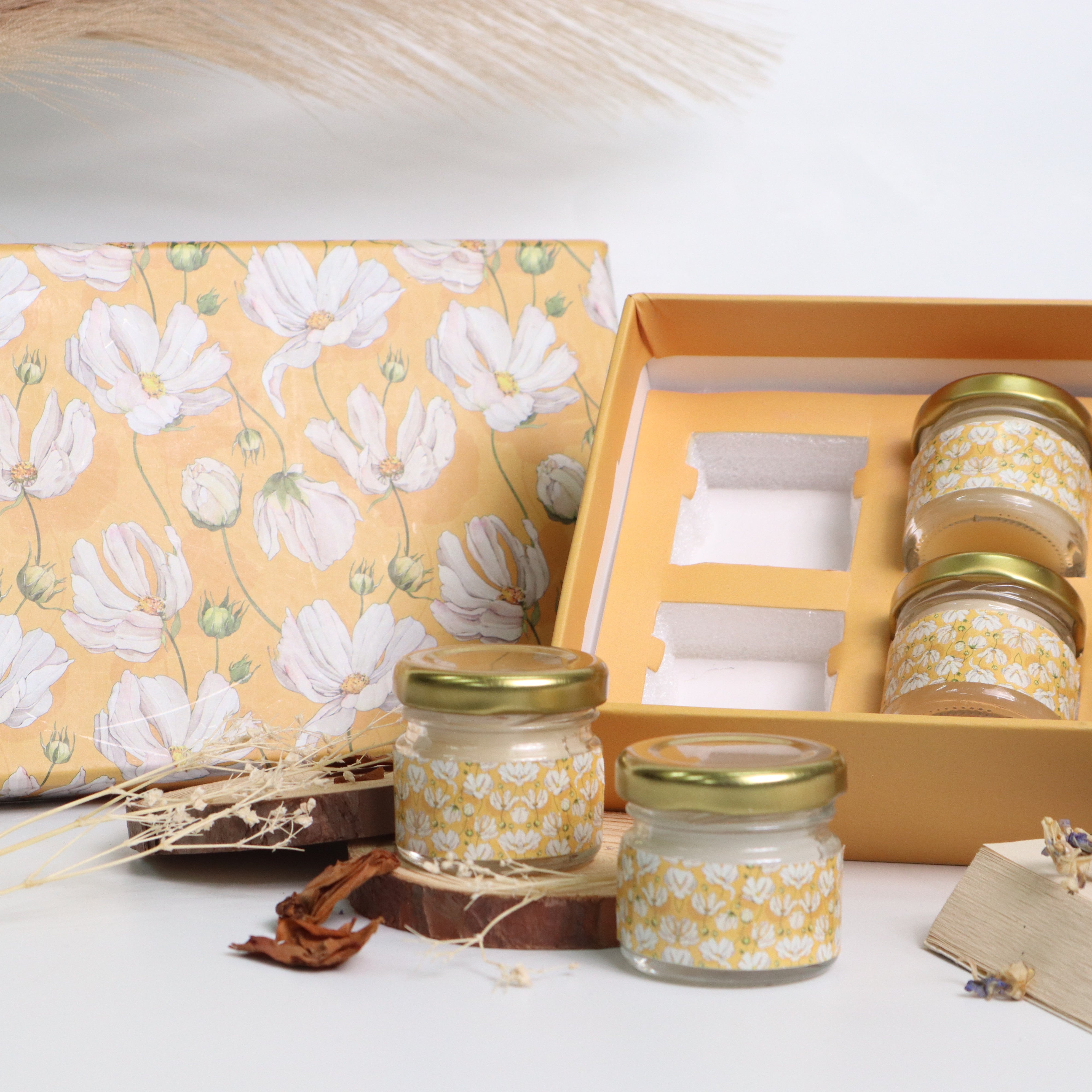 Yellow Summer Candle Gift Box
