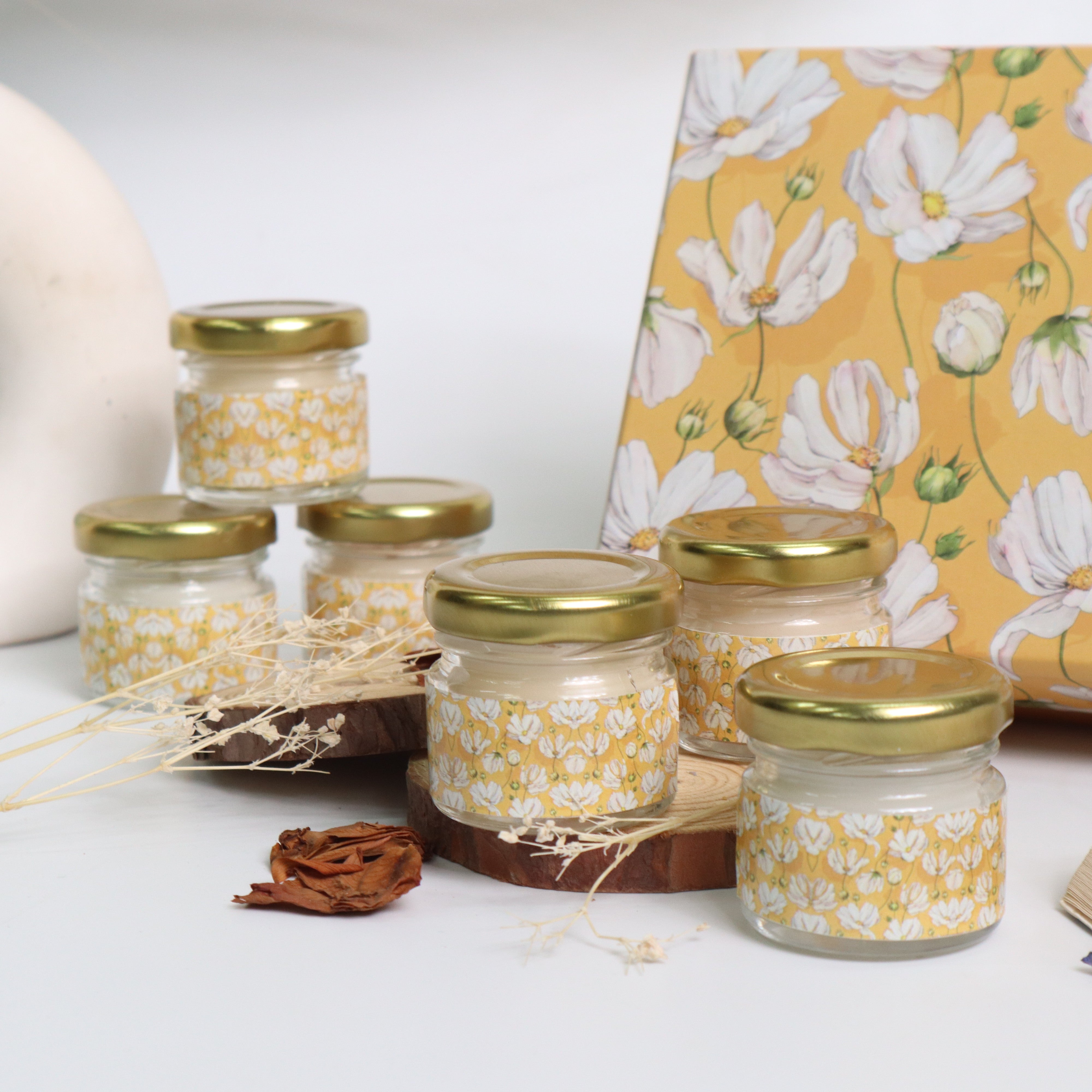 Yellow Summer Candle Gift Box