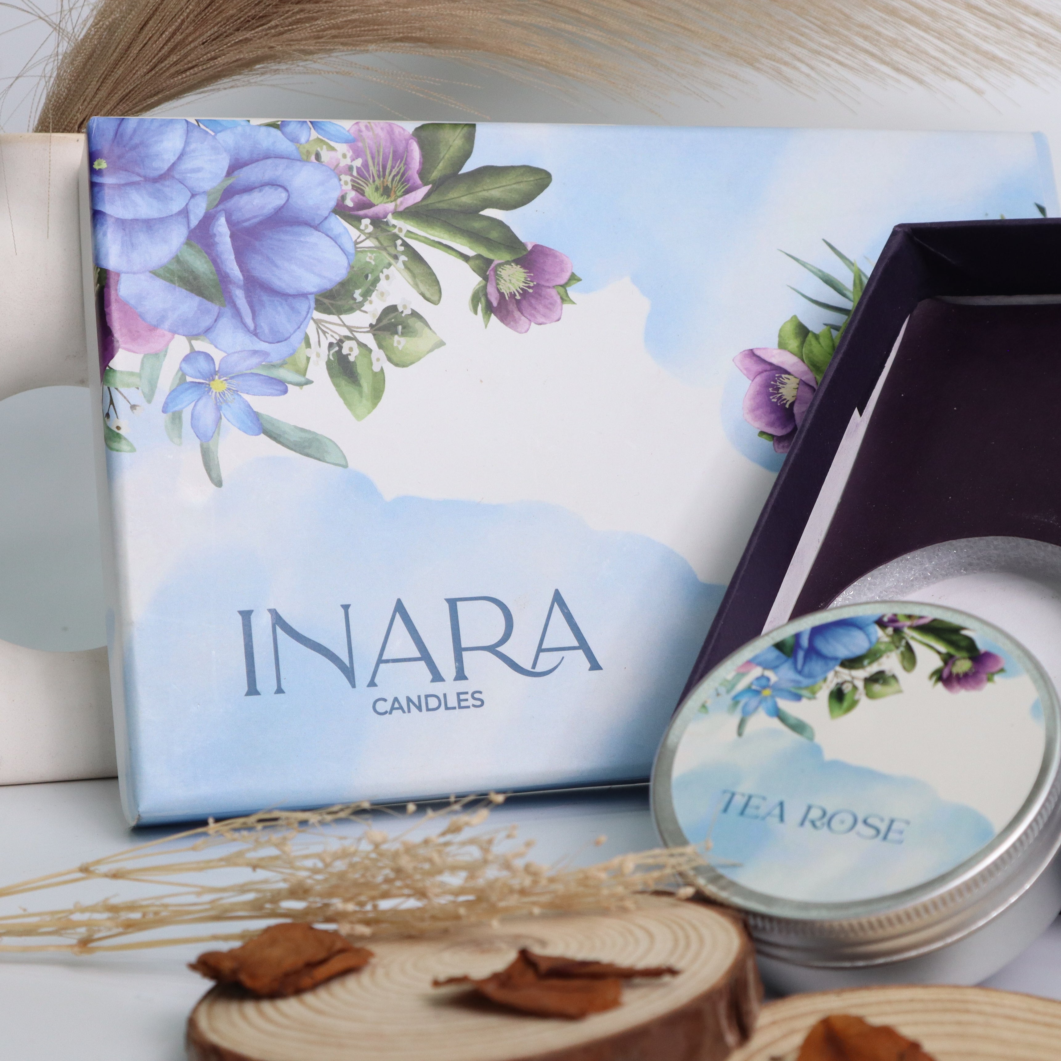 Inara Earthy Tin Candle Set