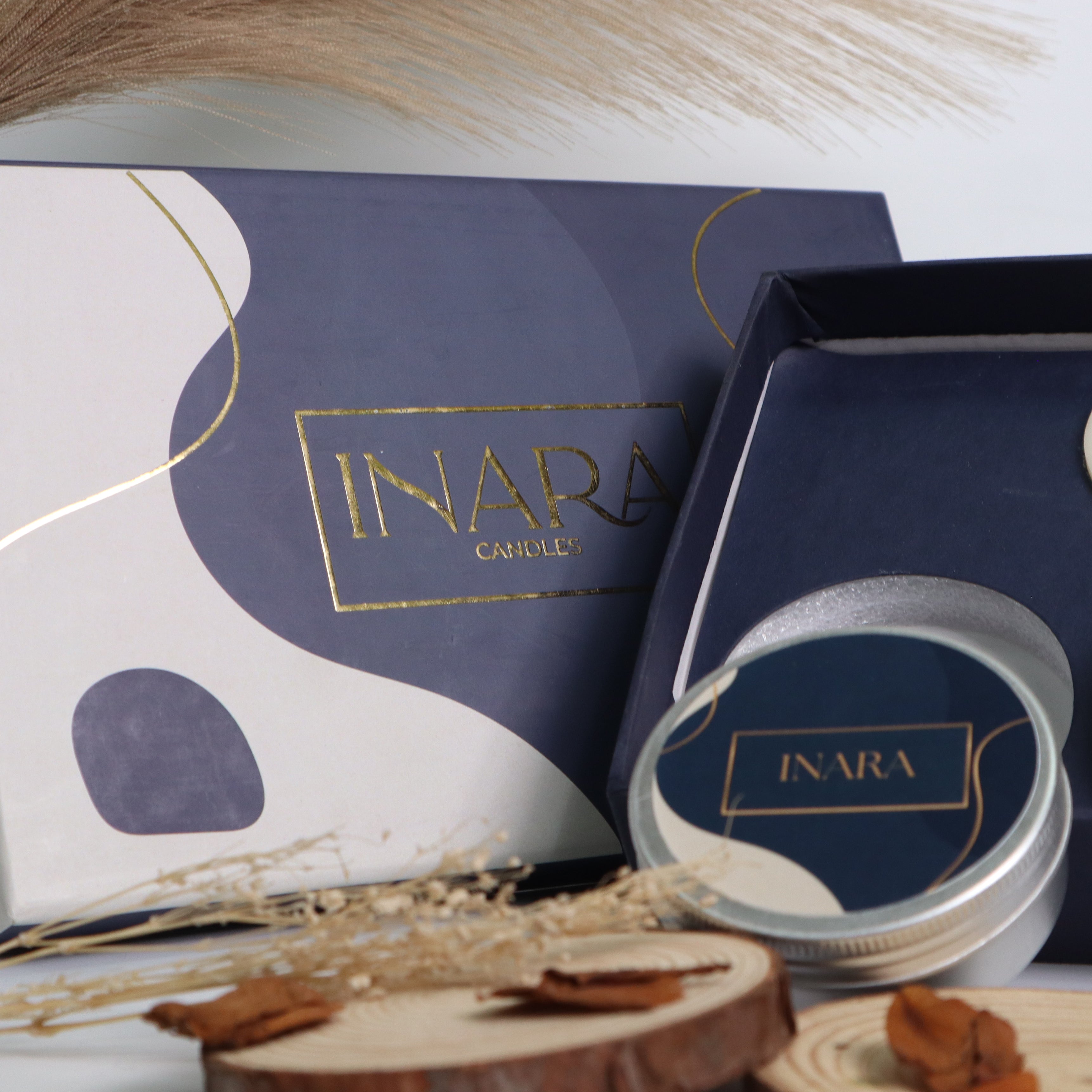Inara Royal Tin Candle Set