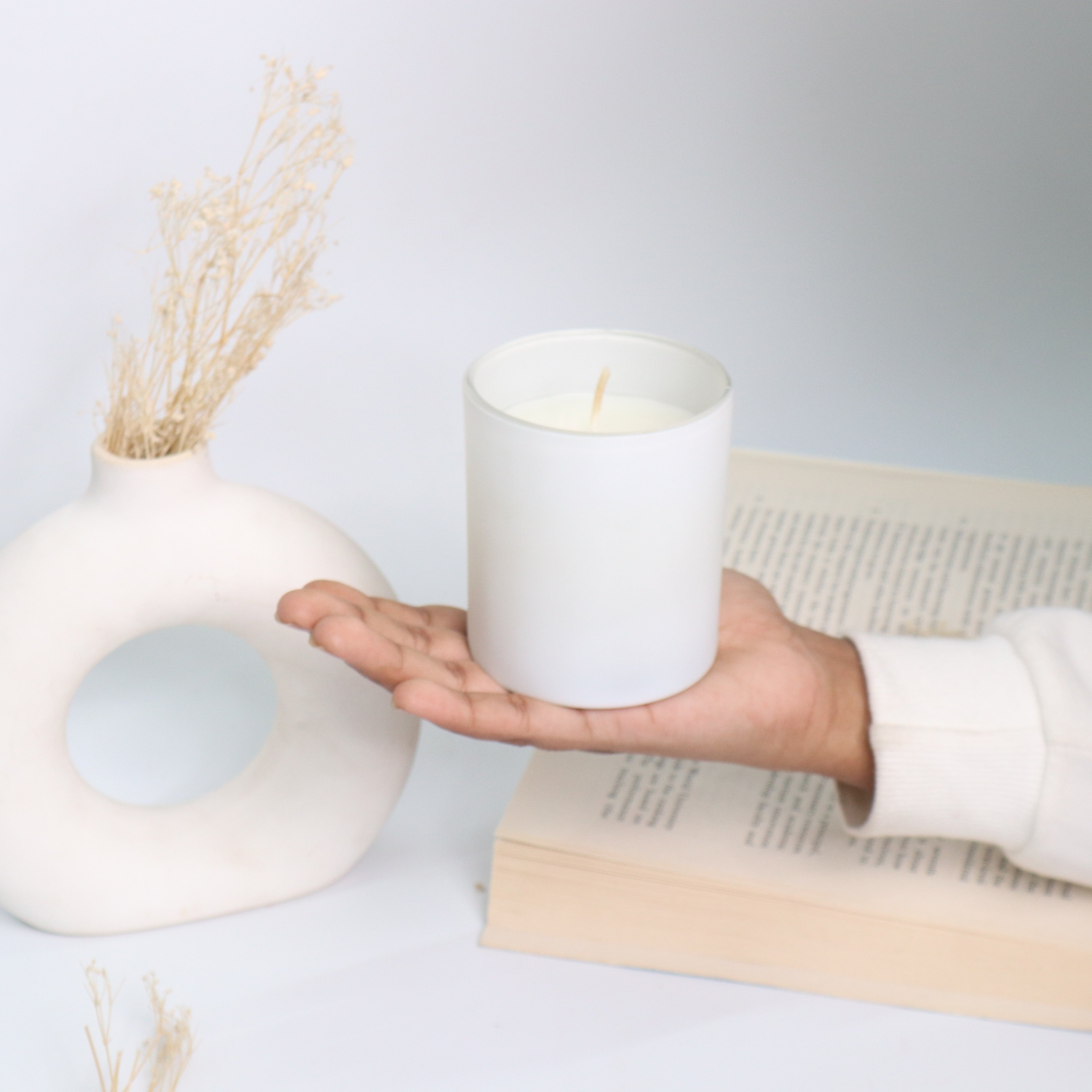 Pearl Frosted Glass Candle